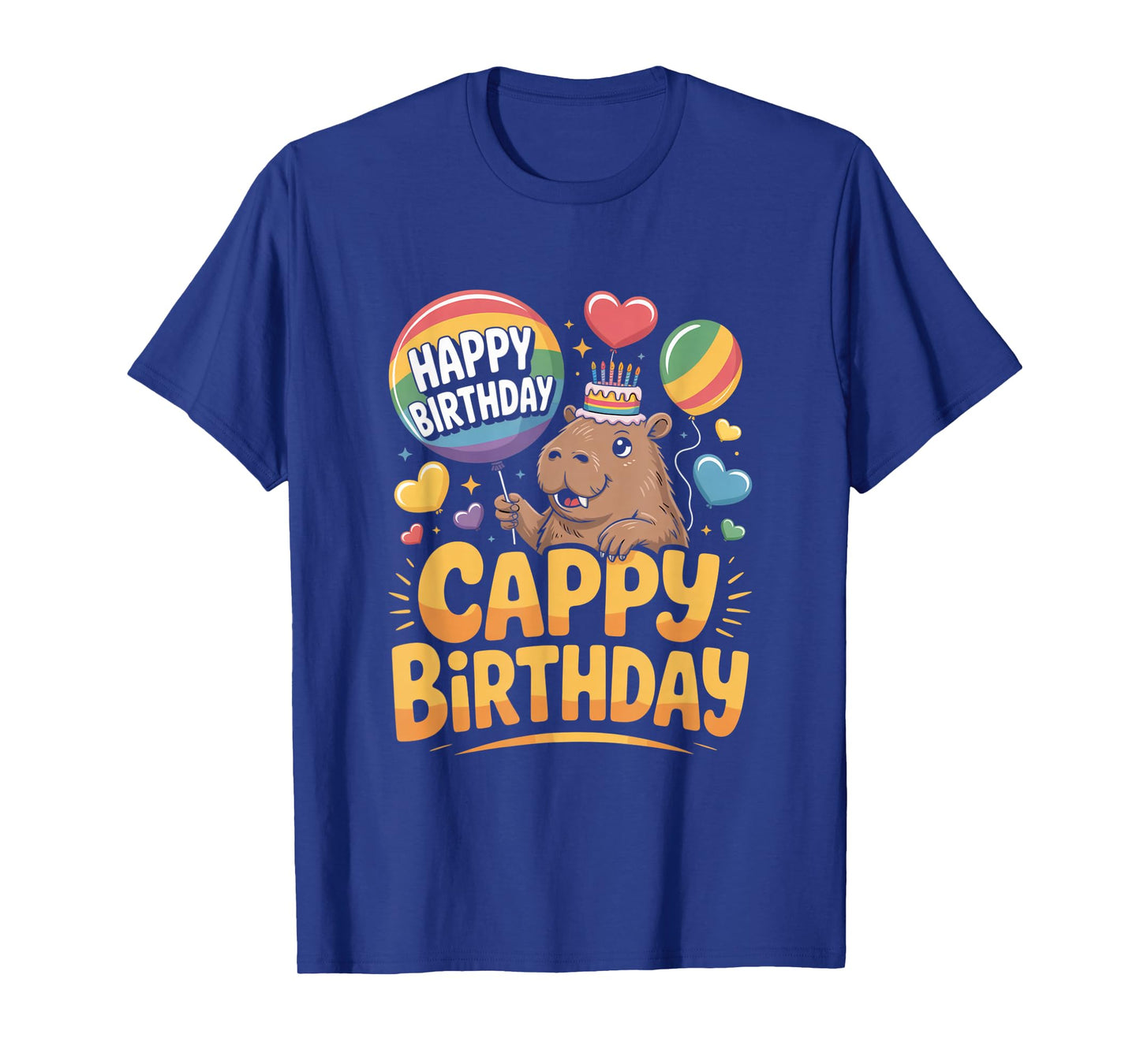 Capybara Animal Lover Fun Cappy Birthday Party Supplies Gift T-Shirt