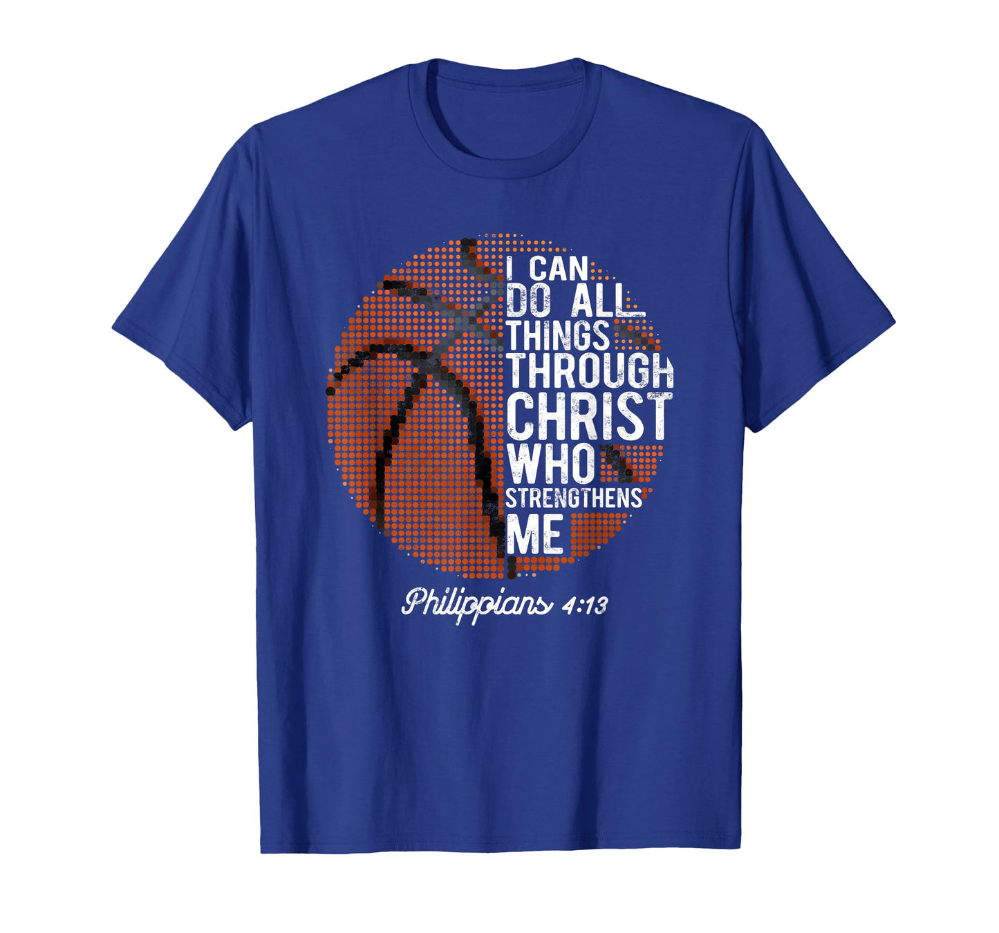 Christian Basketball I Can Do All Things Philippians 4:13 T-Shirt