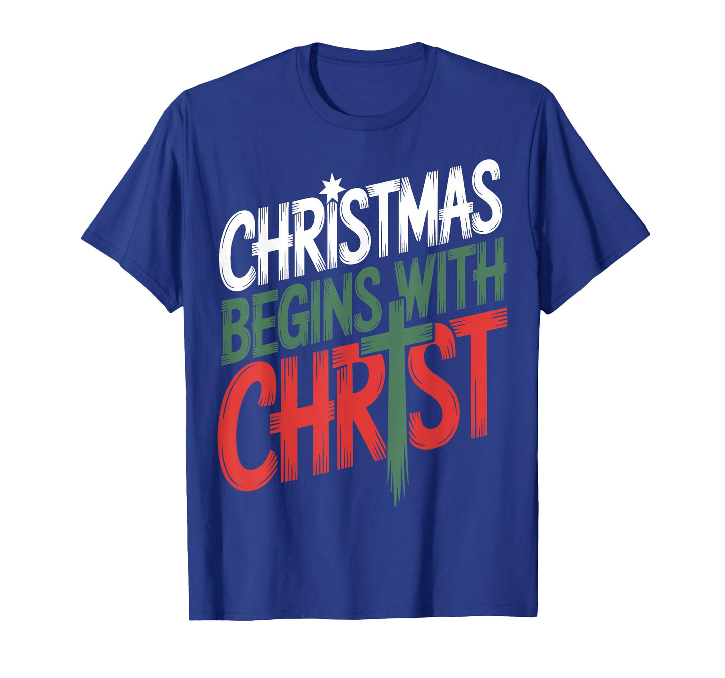 Christmas Begins with Christ Christian T-Shirt