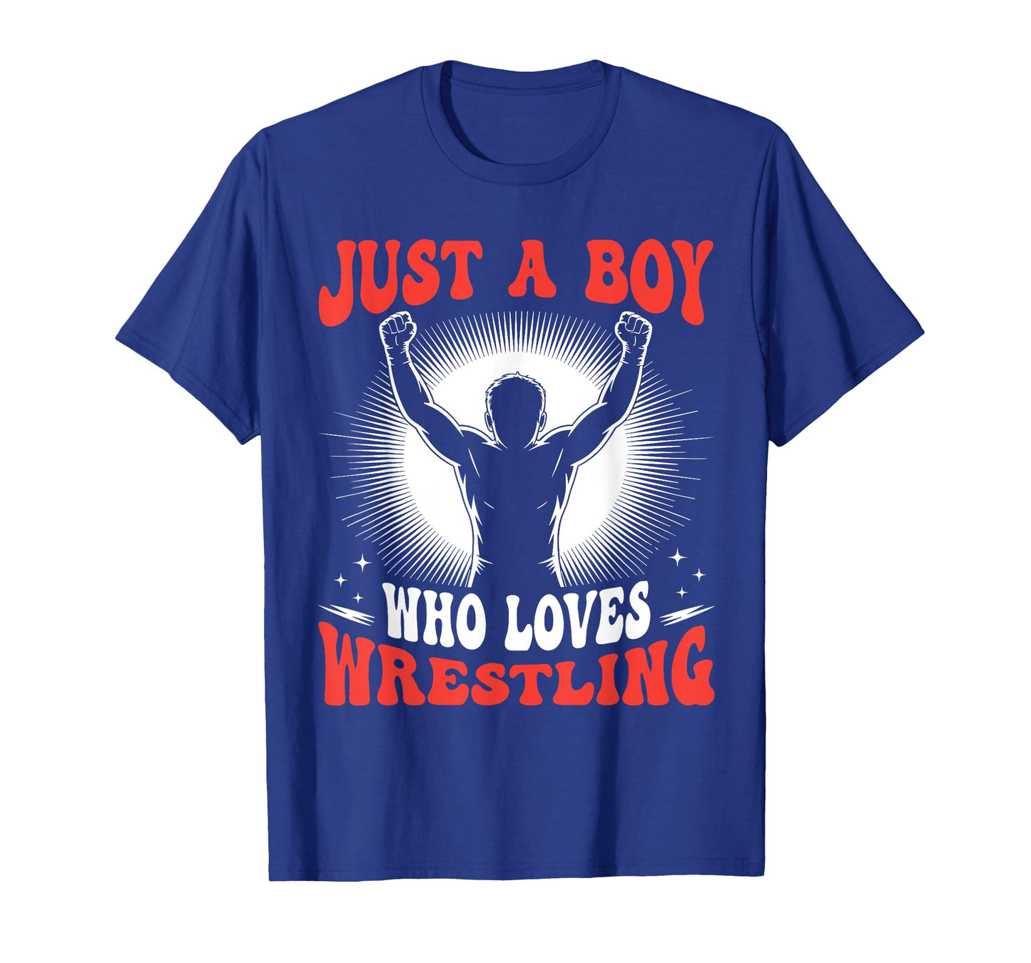 Just A Boy Who Loves Wrestling Boys Kids Wrestler T-Shirt