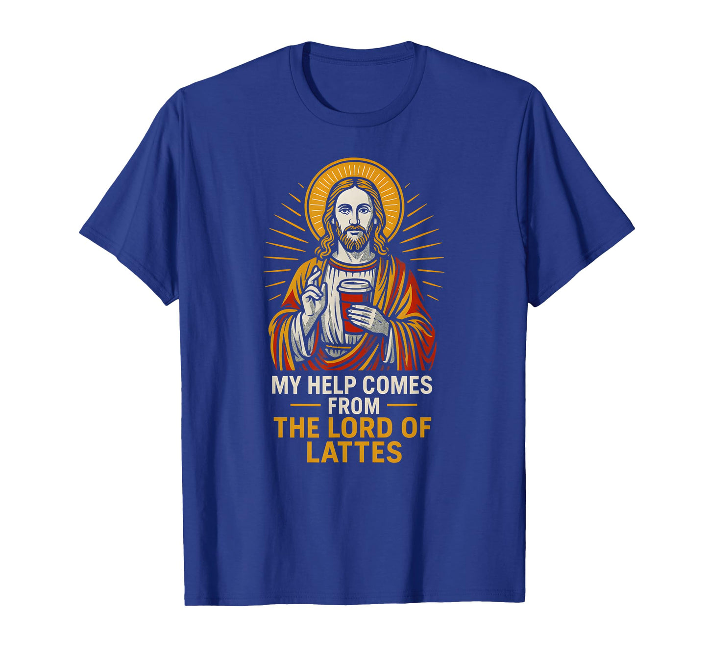 Holy Humor Lord of Lattes Fun Womans Christian Faith T-Shirt