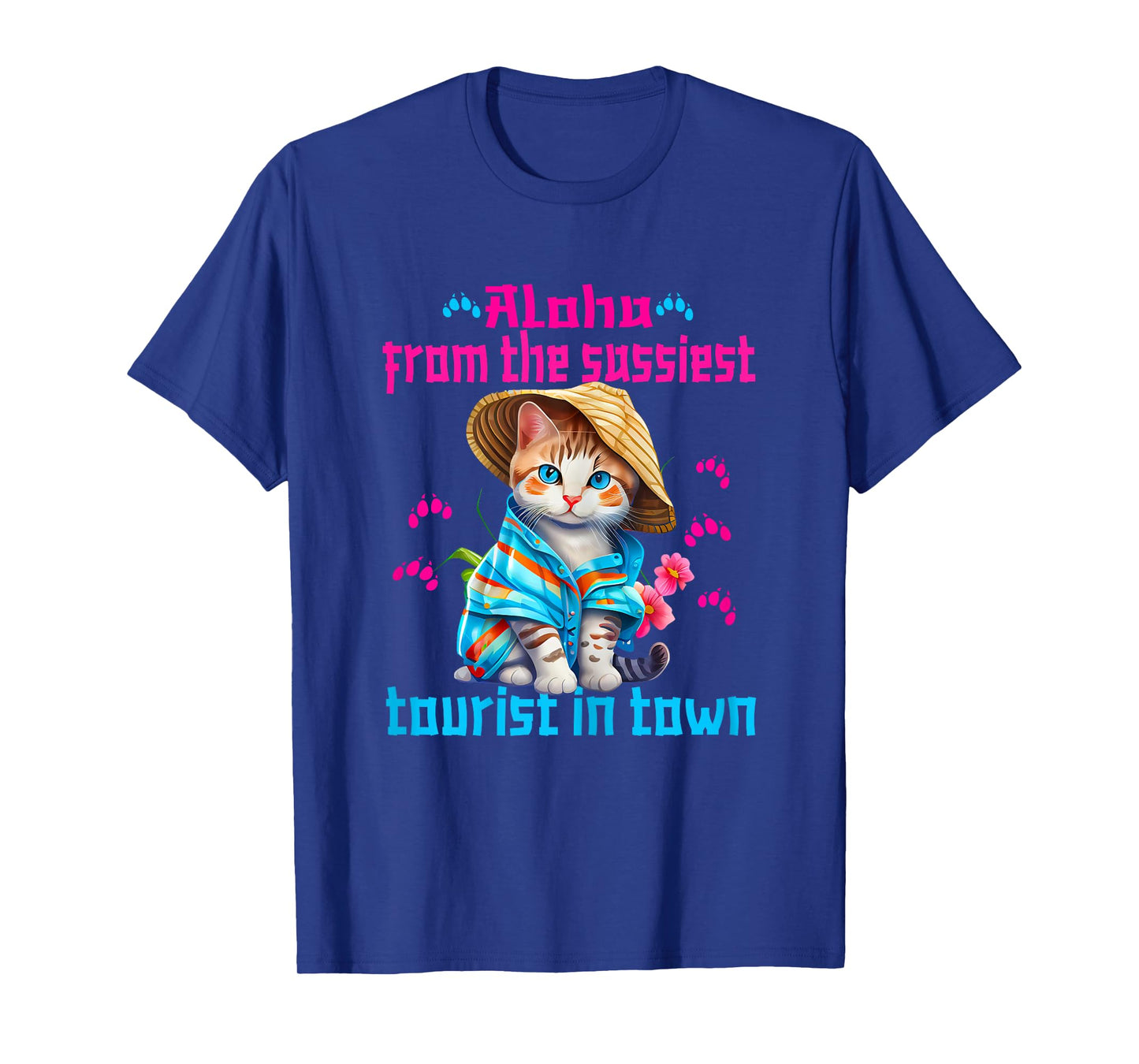 Aloha from the sassiest tourist in town.Funny Summer cats T-Shirt