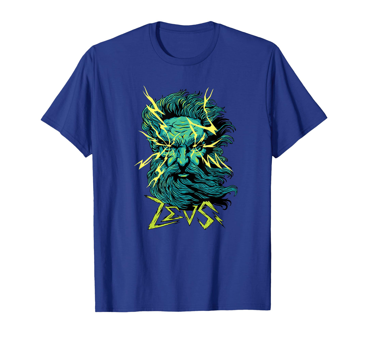 Mighty Zeus Lightning God Graphic Art T-Shirt