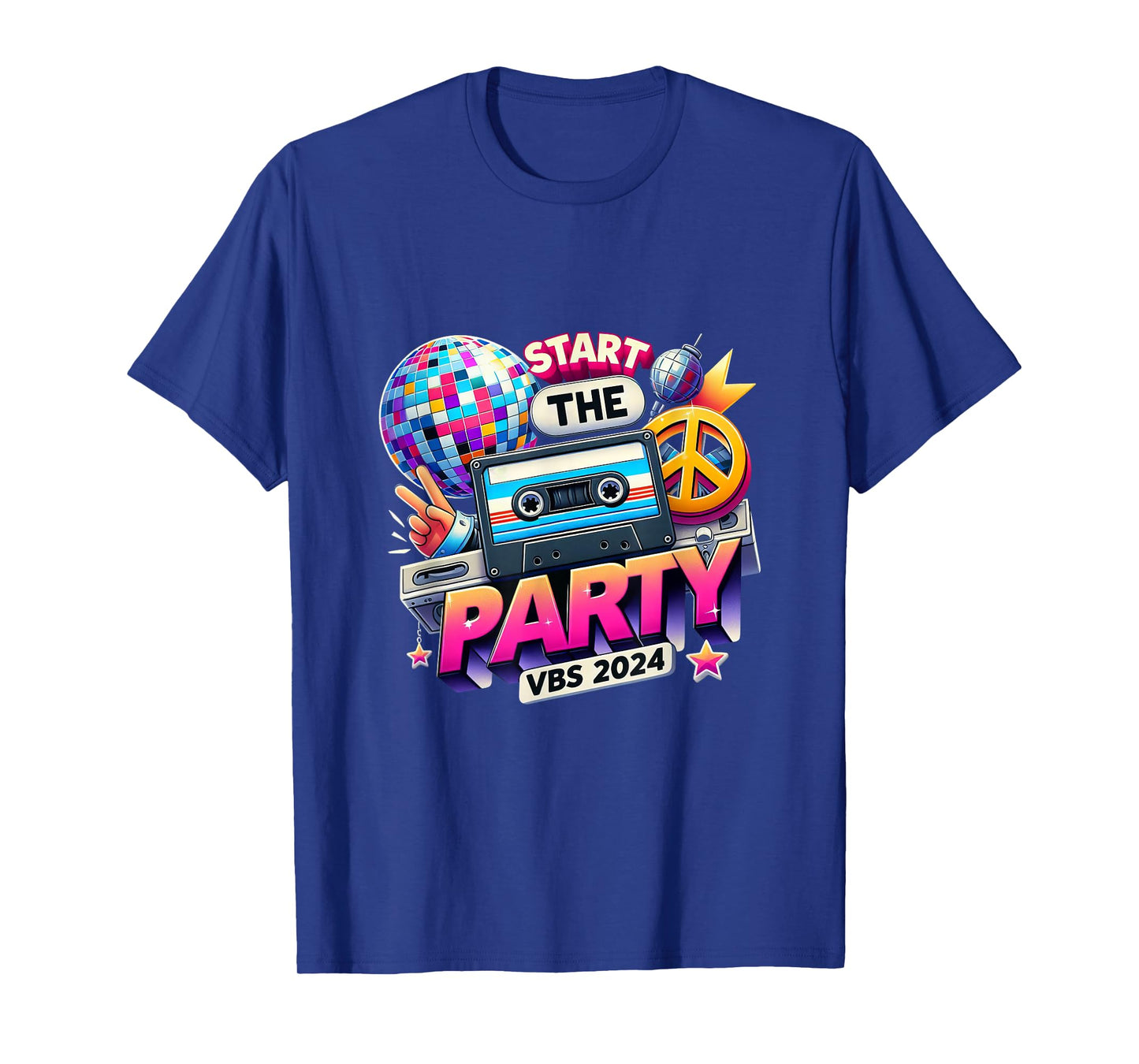Vacation Bible School 2024 Start The Party Funny VBS 2024 T-Shirt