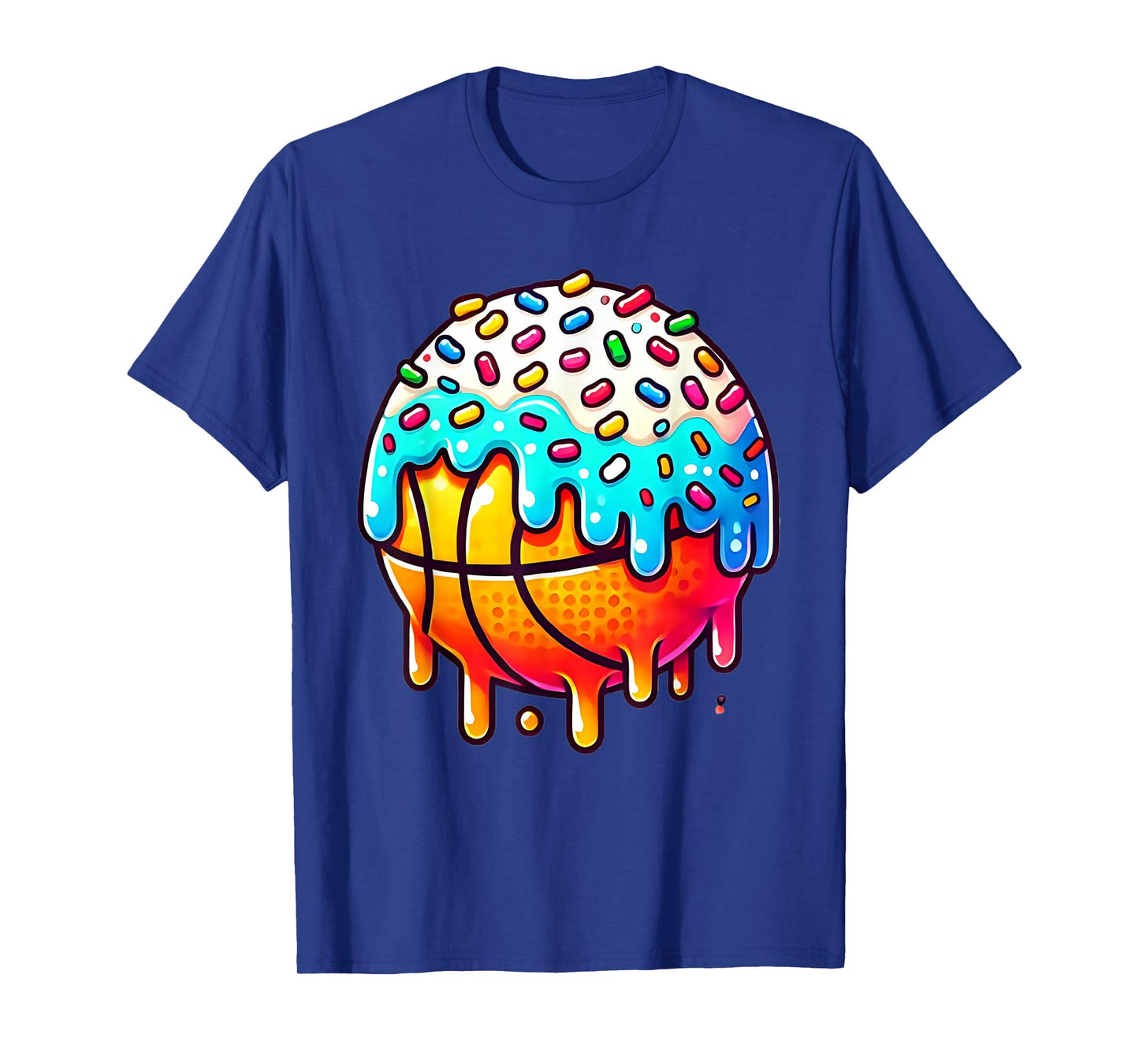 Ice Cream Basketball Drip Boys Girls Kids Basketball Stuff T-Shirt