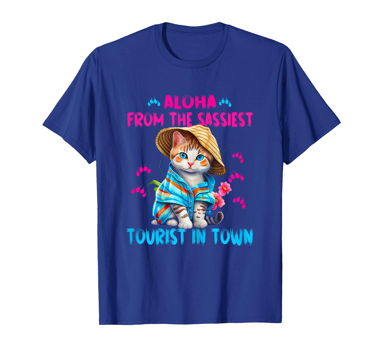 Aloha from the sassiest tourist in town.Funny Summer cats T-Shirt