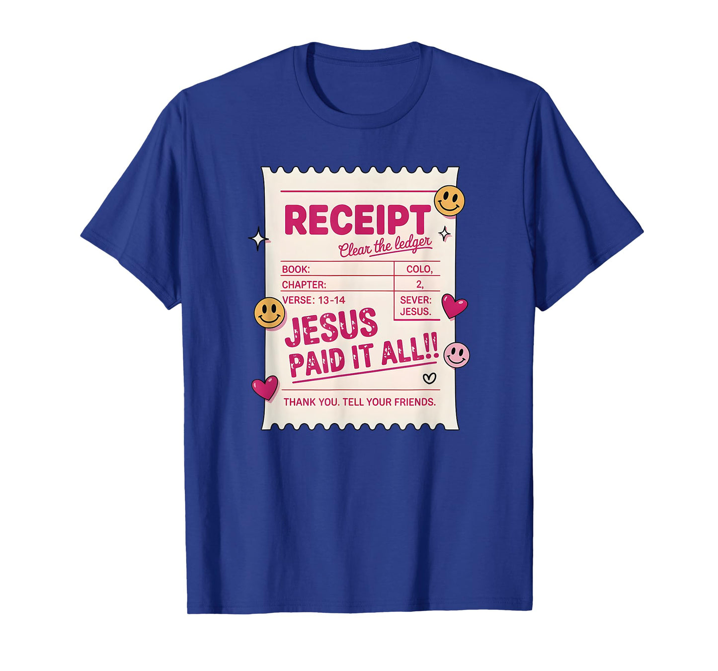 Jesus Paid It All, Guest Check Christian T-Shirt