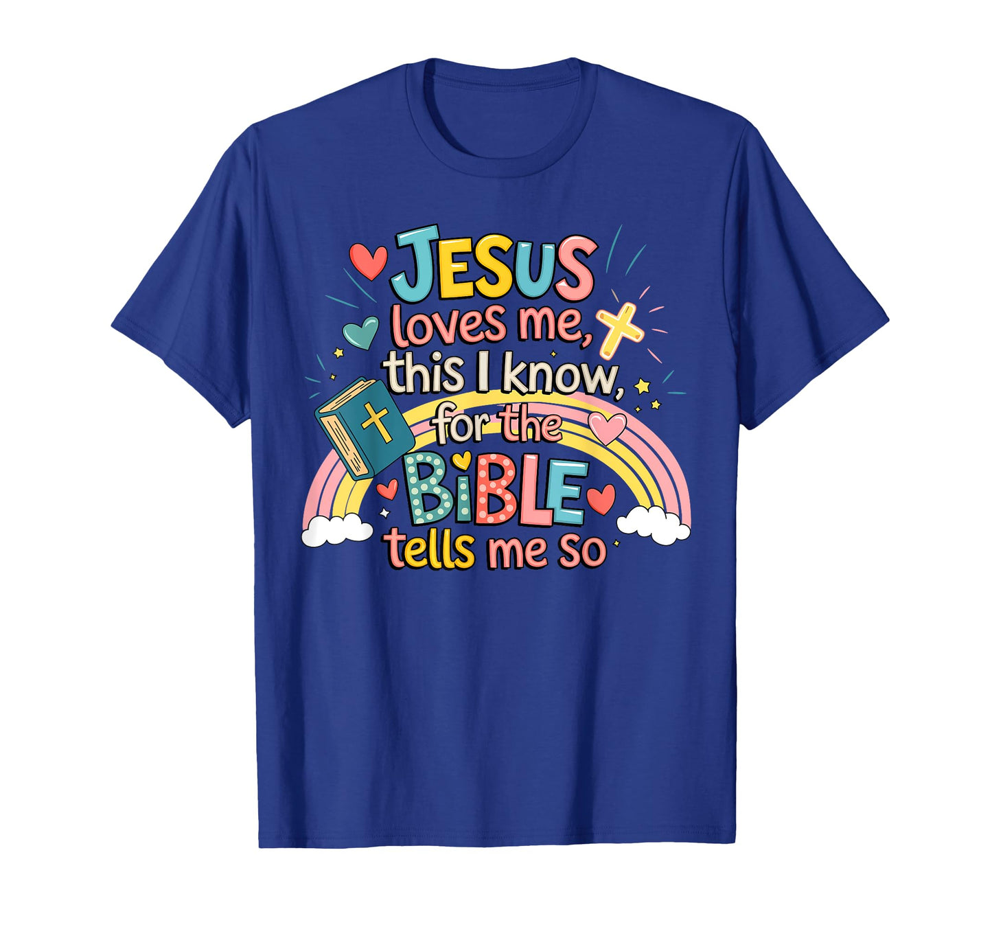 Jesus Loves Me This I Know Boys Kids Toddler Jesus Christian T-Shirt