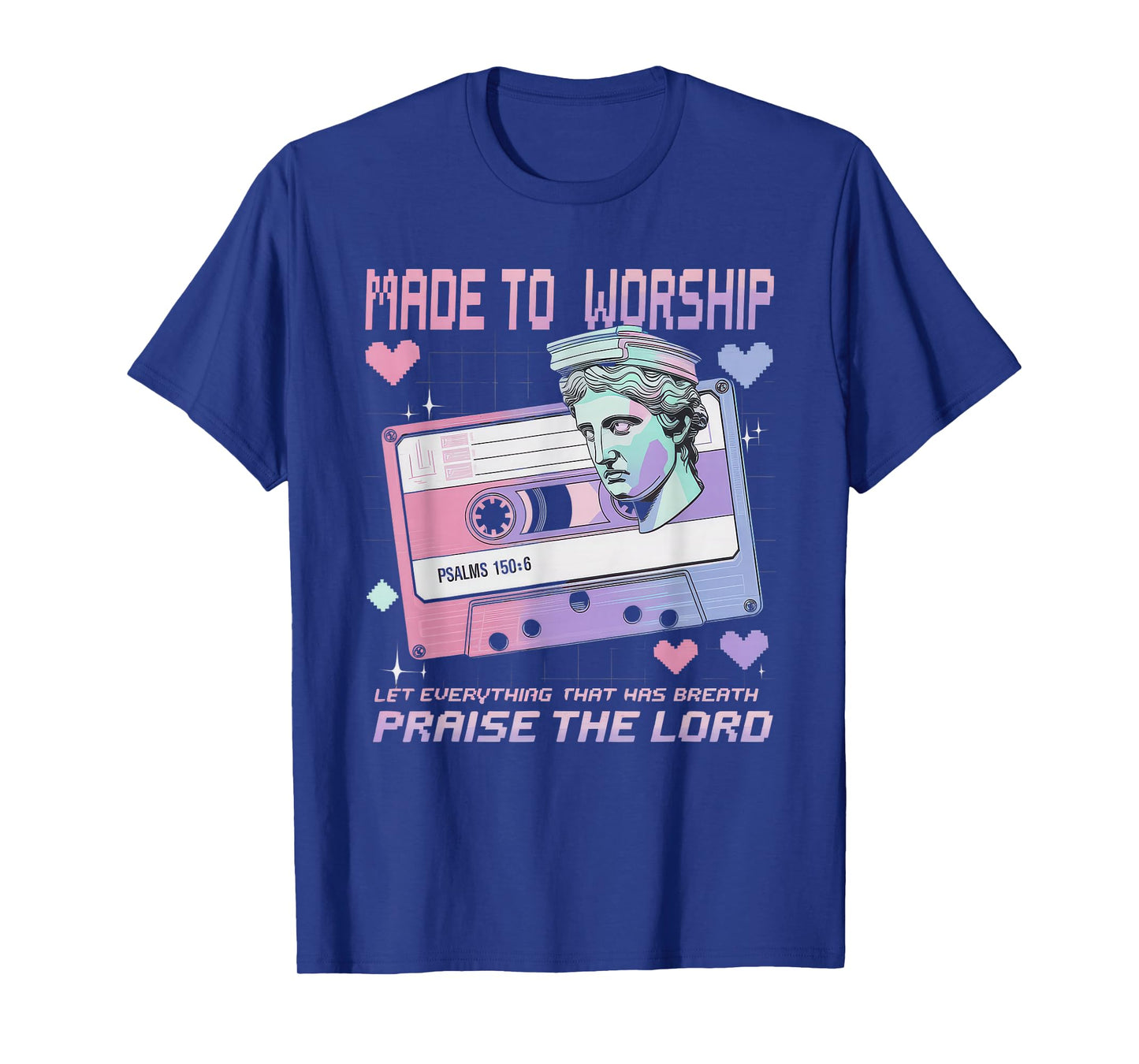 Worship Tshirt Christian Music Retro Cassette Psalms 150:6 T-Shirt