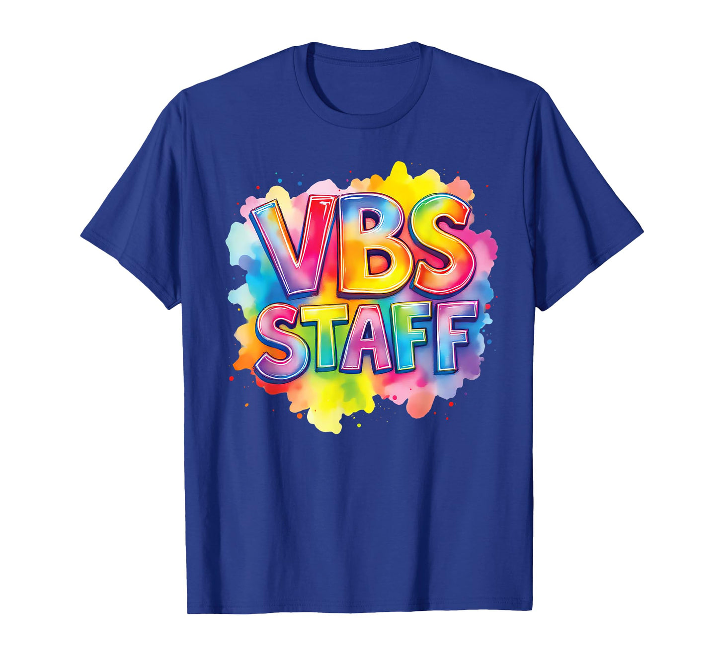 VBS Staff Tie Dye Colorful Vacation Bible School Christian T-Shirt