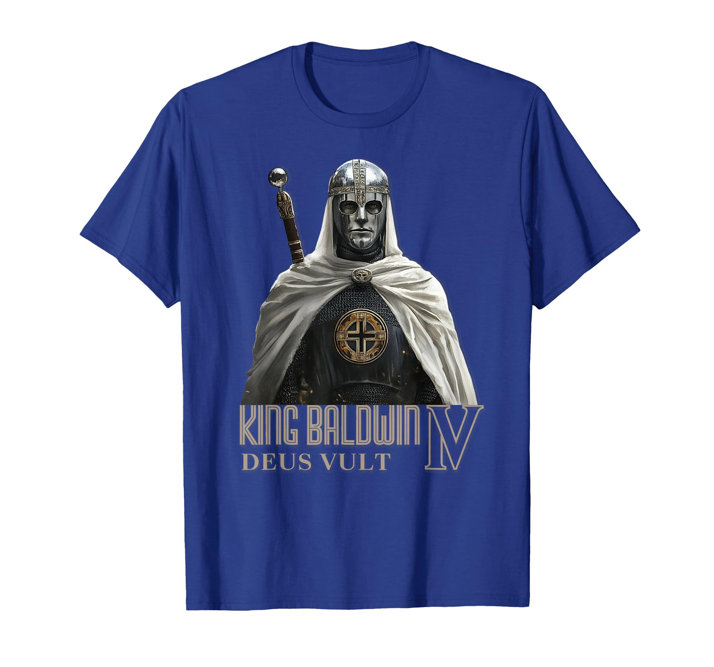 King Baldwin IV Jerusalem Cross Catholic T-Shirt