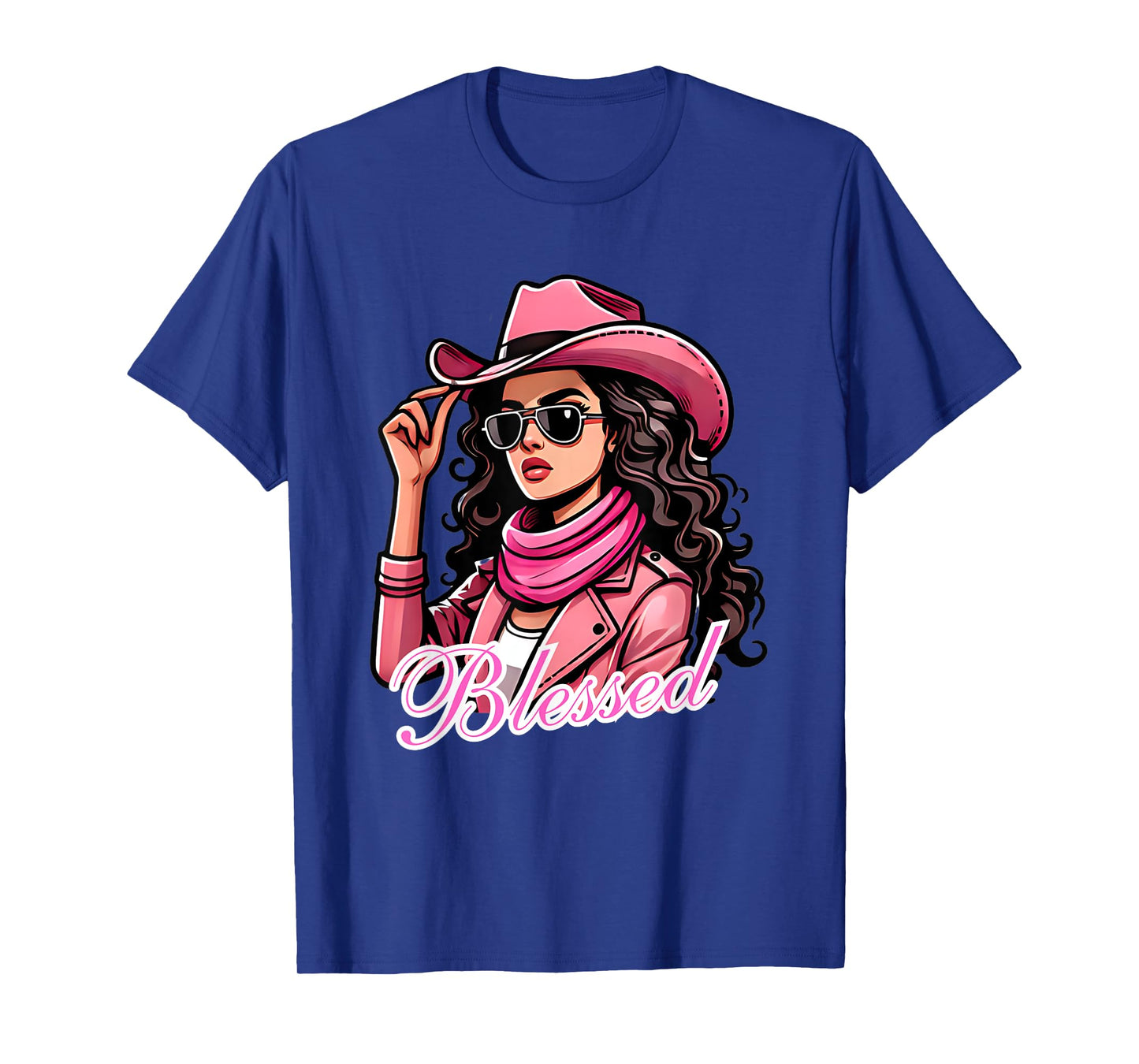 Blessed Black Cowgirl Western Swag African Christian Woman T-Shirt