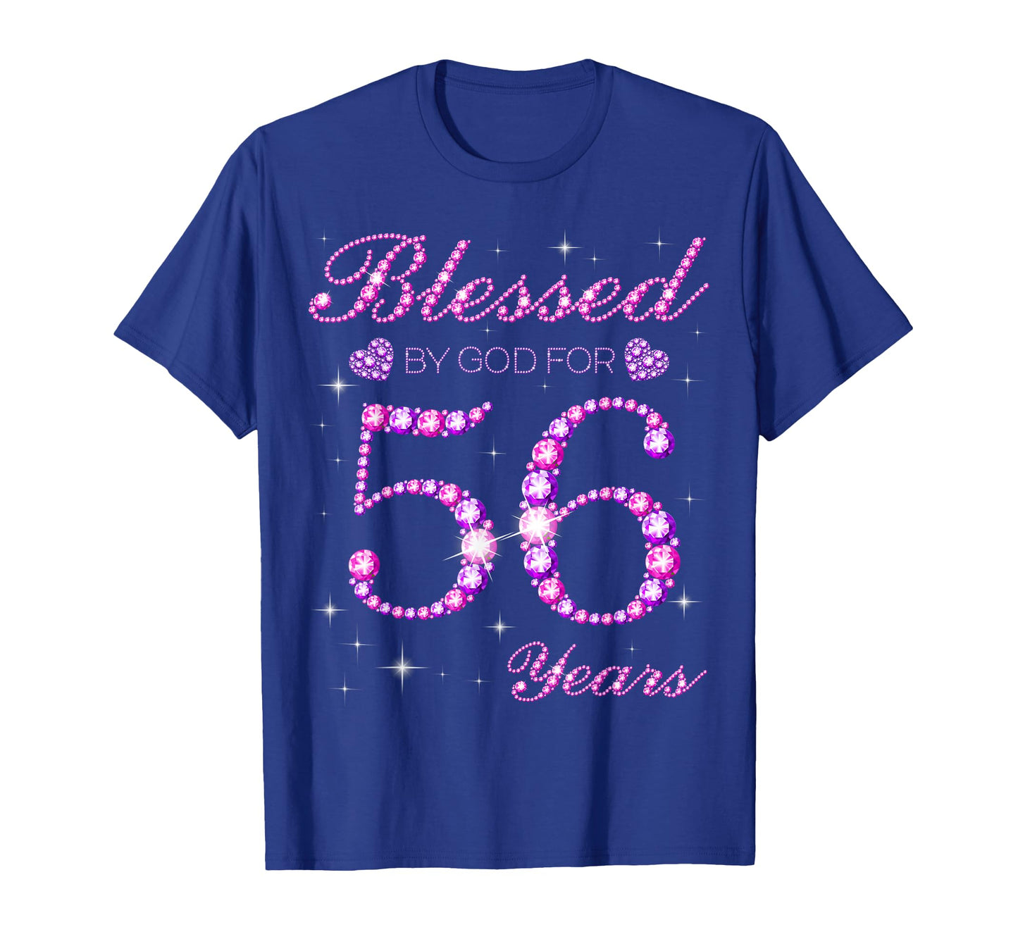 Blessed by God for 56 Years Old 56th Birthday Party T-Shirt
