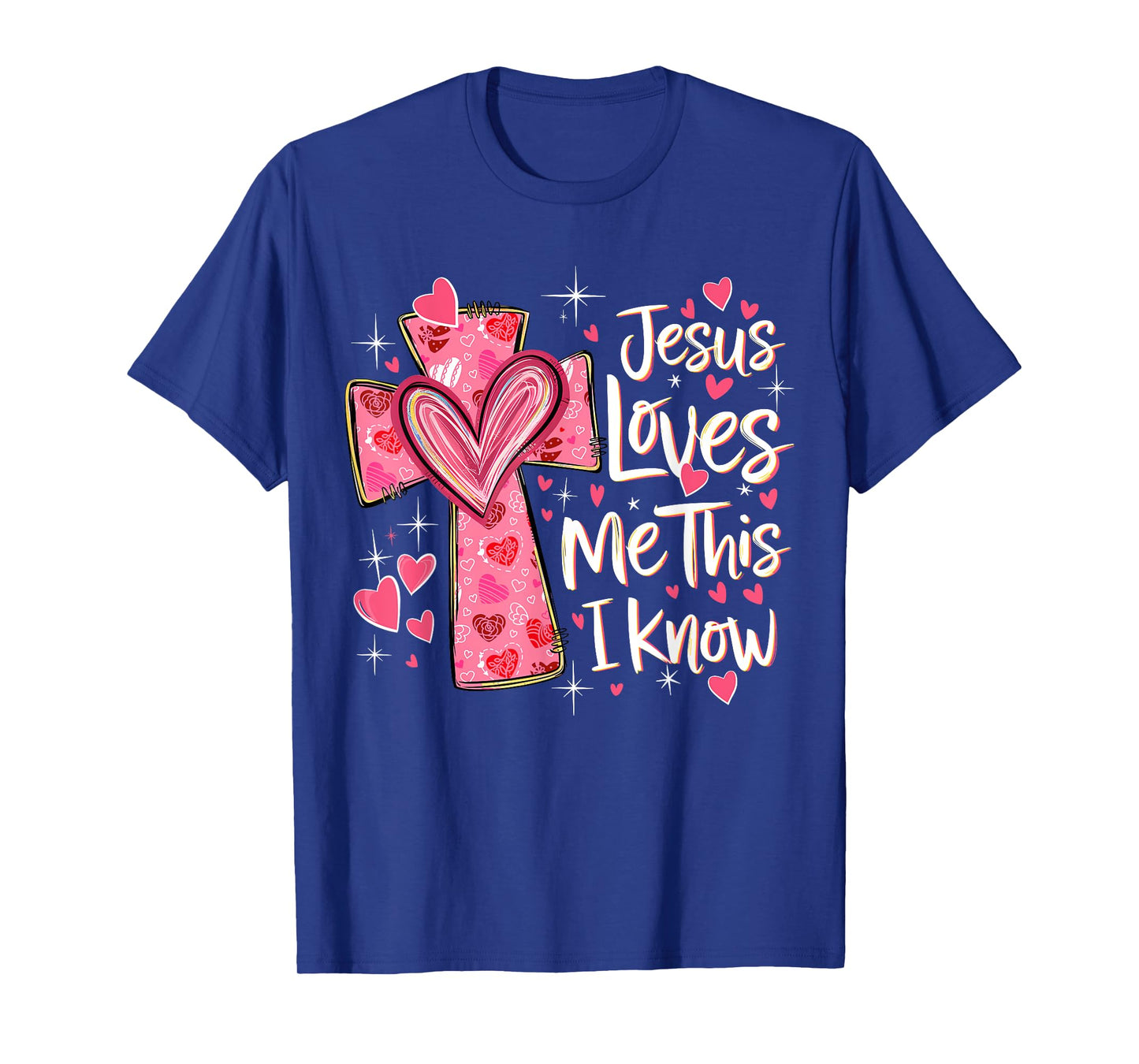 Jesus Loves Me This I Know God Religious Christian Valentine T-Shirt