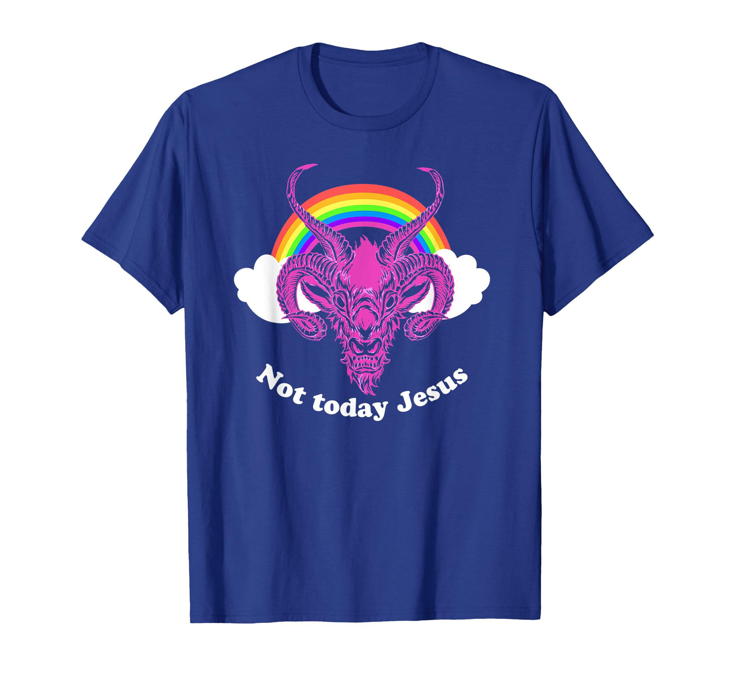 "Not Today Jesus" Goth/Grunge Clothing Hail Satan T-Shirt