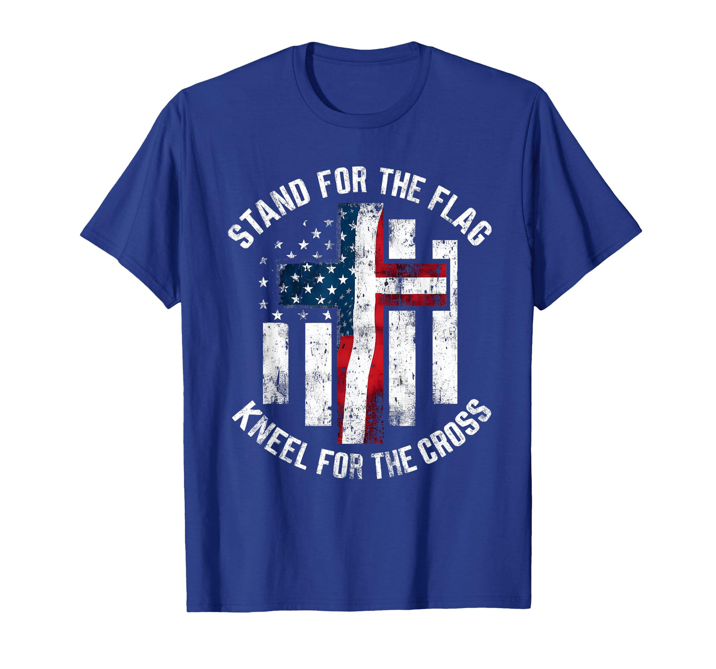 USA Flag Religious Quote 4th of July Christian Faith T-Shirt for Women Men