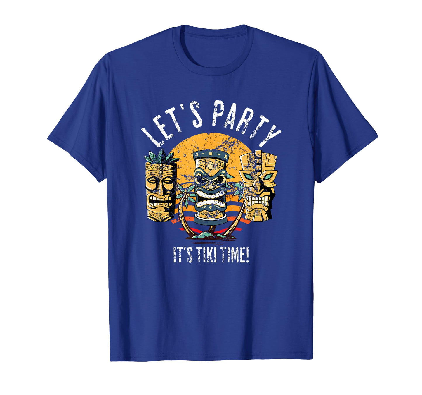 Let's Party Tiki Statue Cartoons for Those who Love Tikis T-Shirt