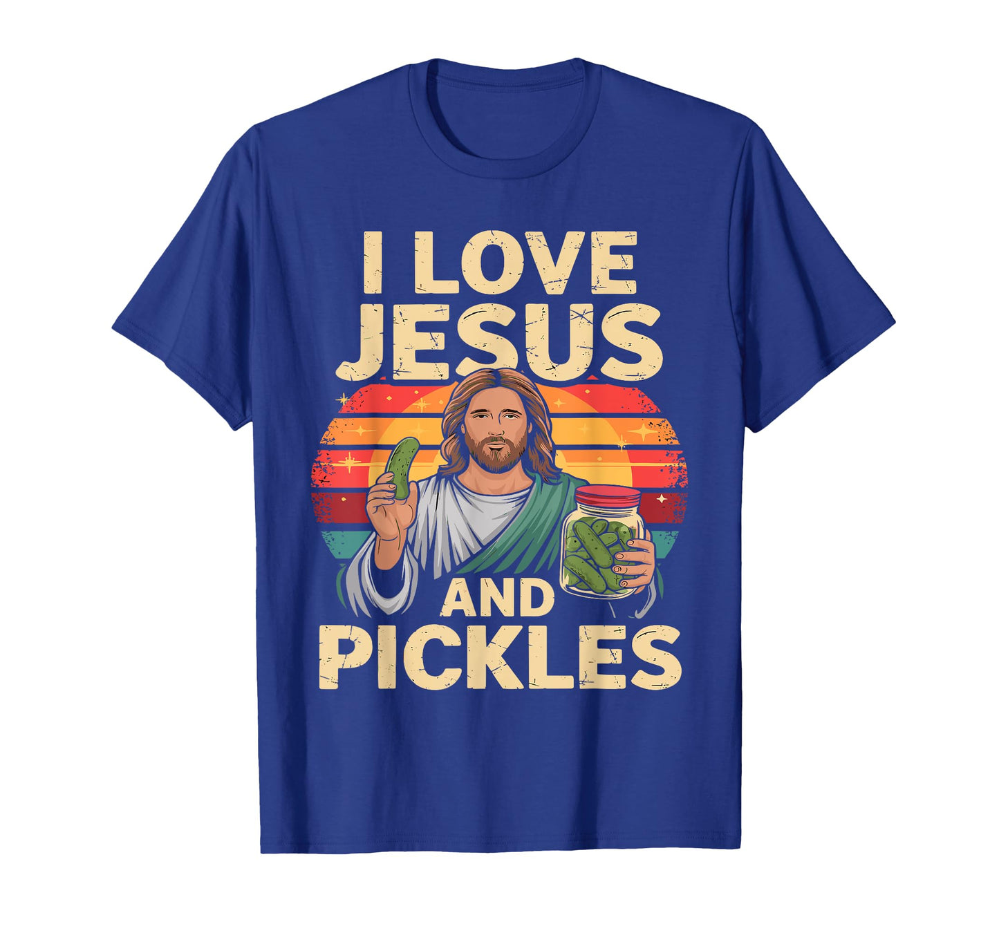 I Love Jesus And Pickles Shirt Cucumber Jesus Pickles T-Shirt