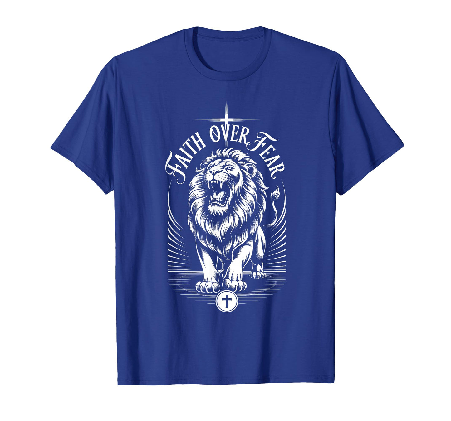 Faith Over Fear Lion of Judah Christian Triumph T-Shirt