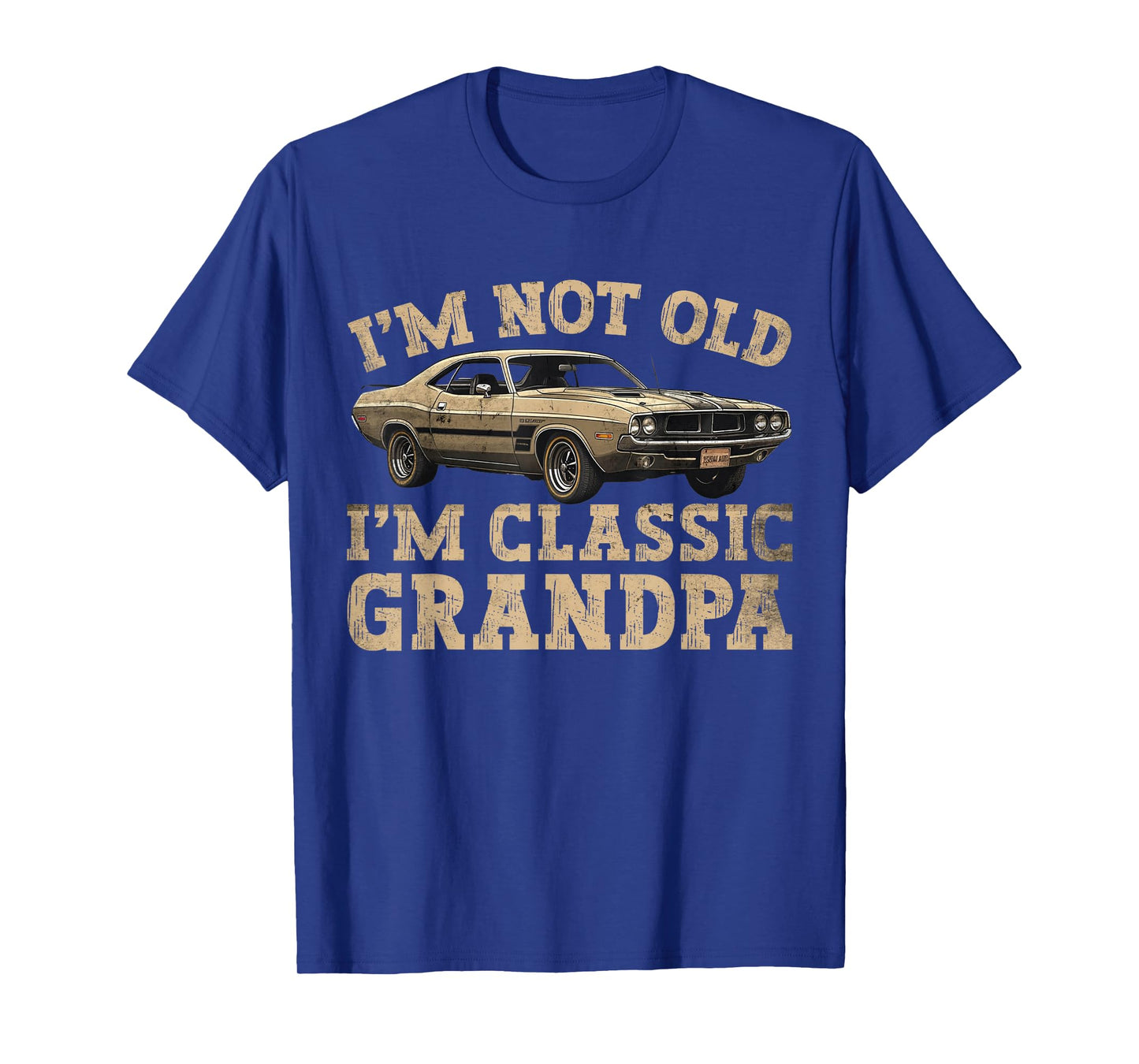 Funny Grandpa Classic Car Graphic for Grandpa on fathers day T-Shirt
