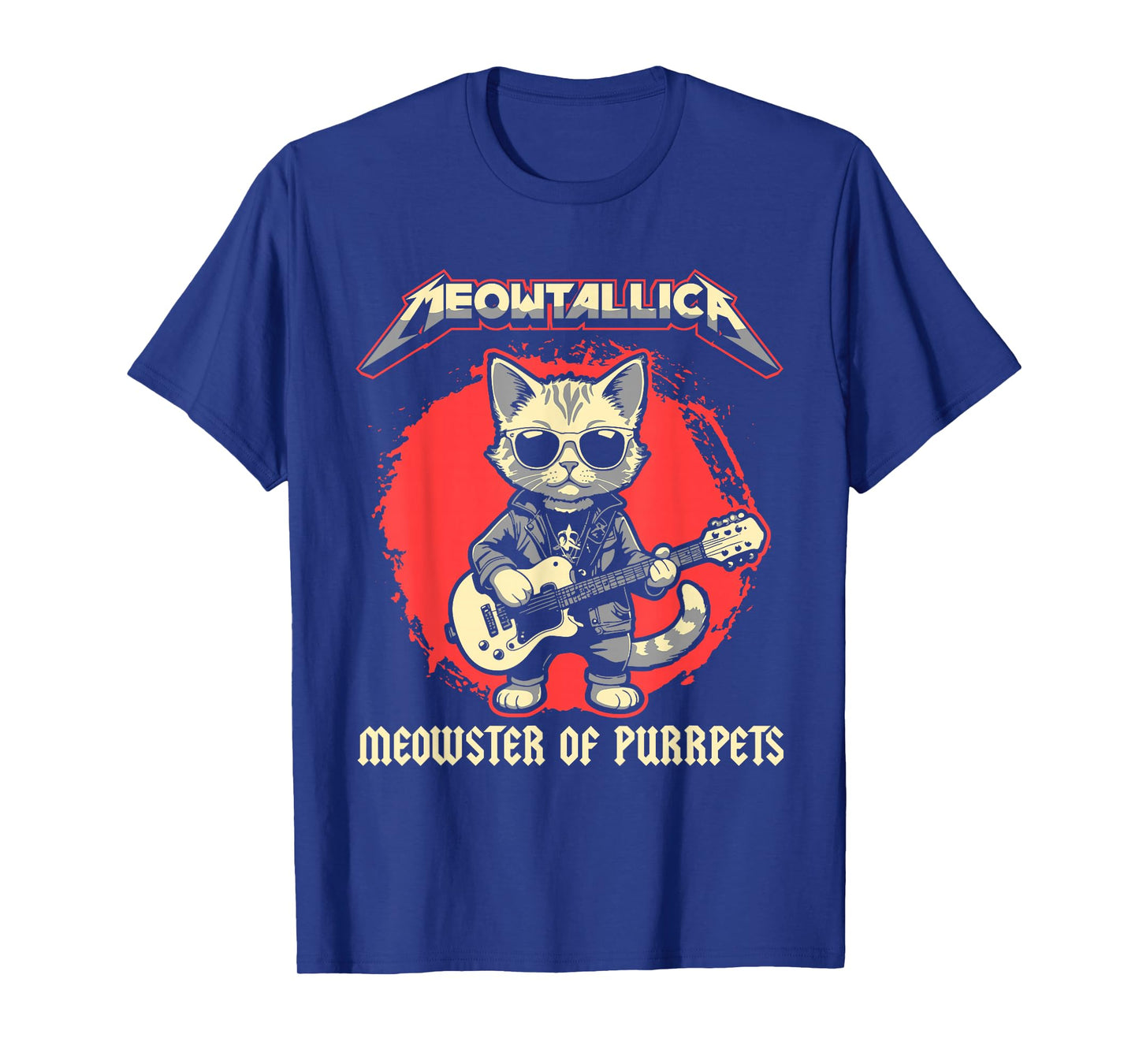Meowtallica Meowster Of Purrpets - Funny Cat T-Shirt