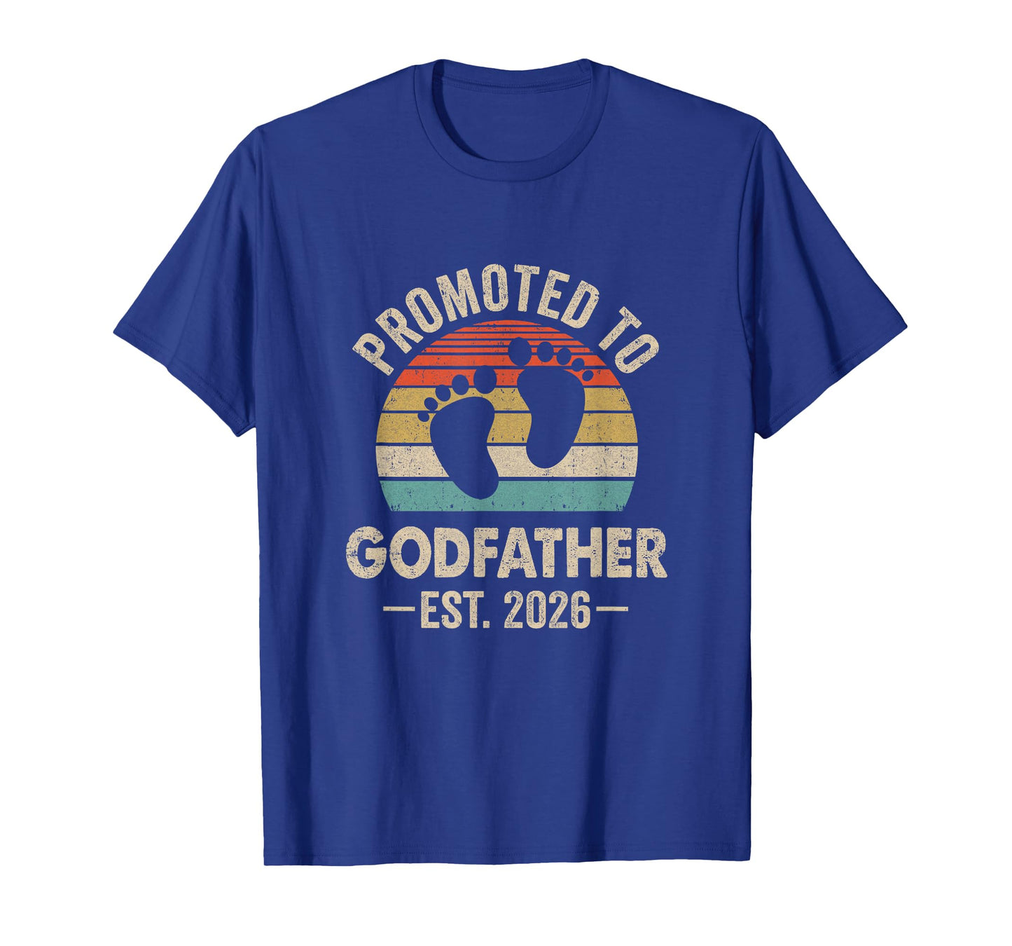 Promoted To Godfather Est 2026 Fathers Day Vintage T-Shirt