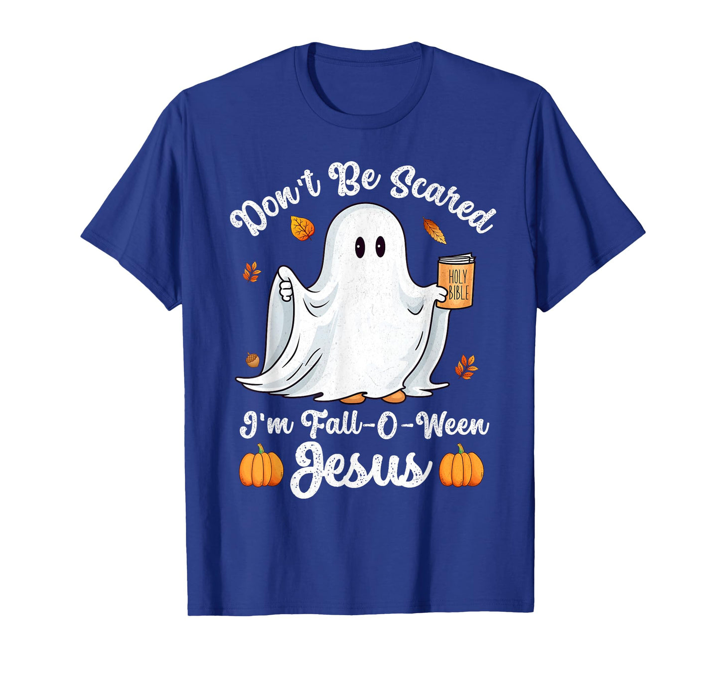 Cute Ghost Christian Halloween Fall-O-Ween Jesus Pumpkin T-Shirt