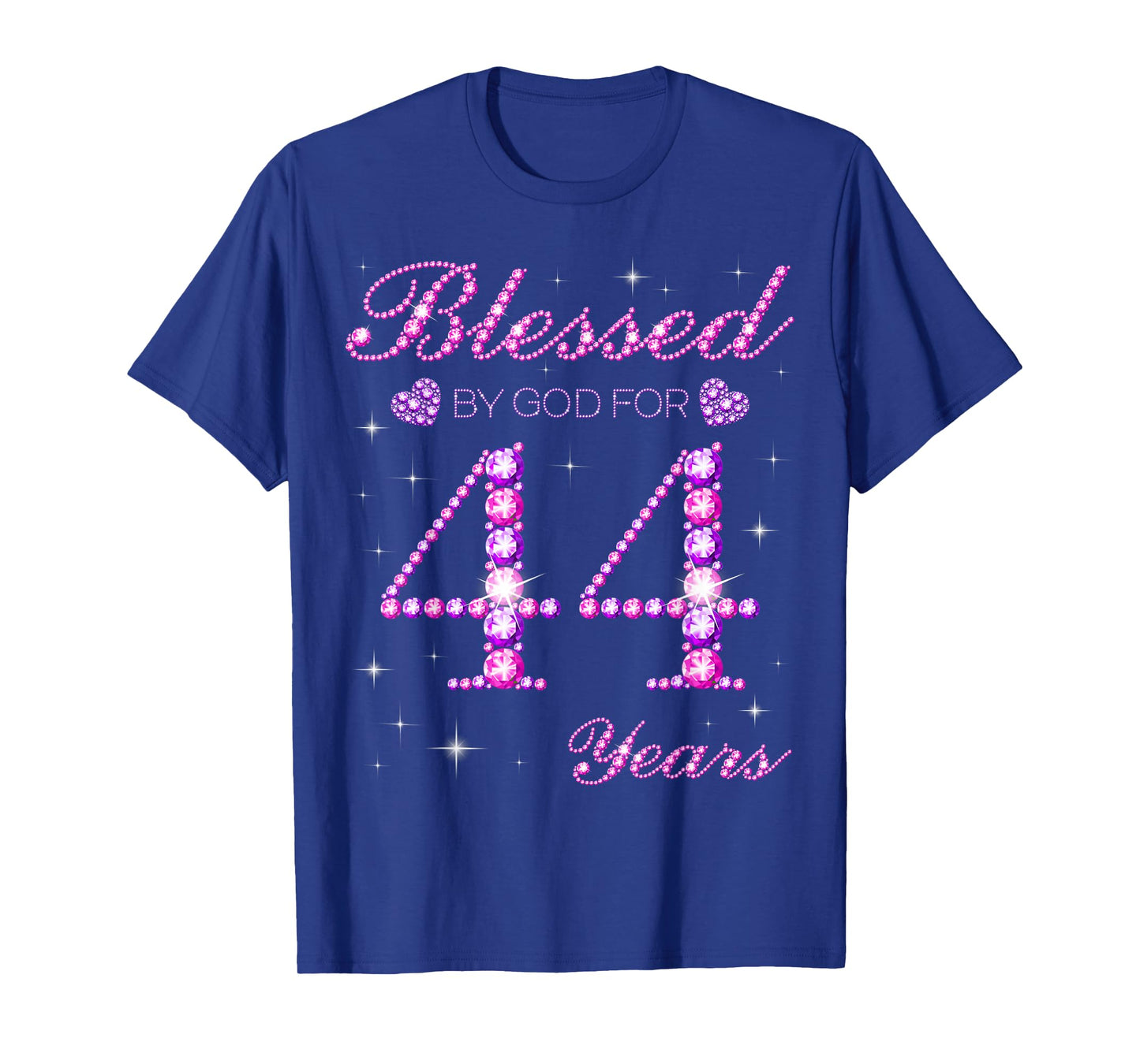 Blessed by God for 44 Years Old 44th Birthday Party T-Shirt