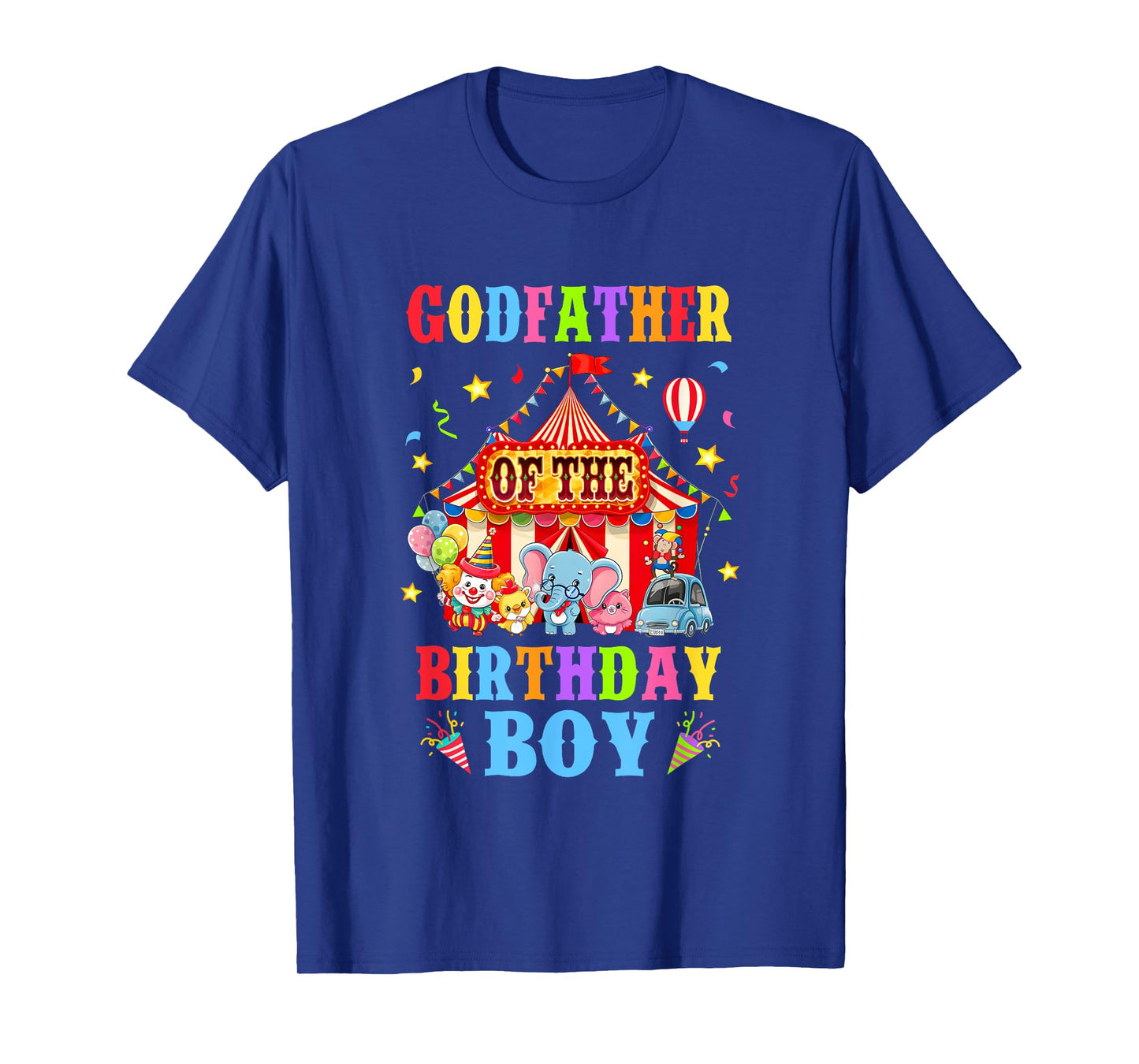 Godfather Of The Birthday For Boy Circus Carnival Theme T-Shirt