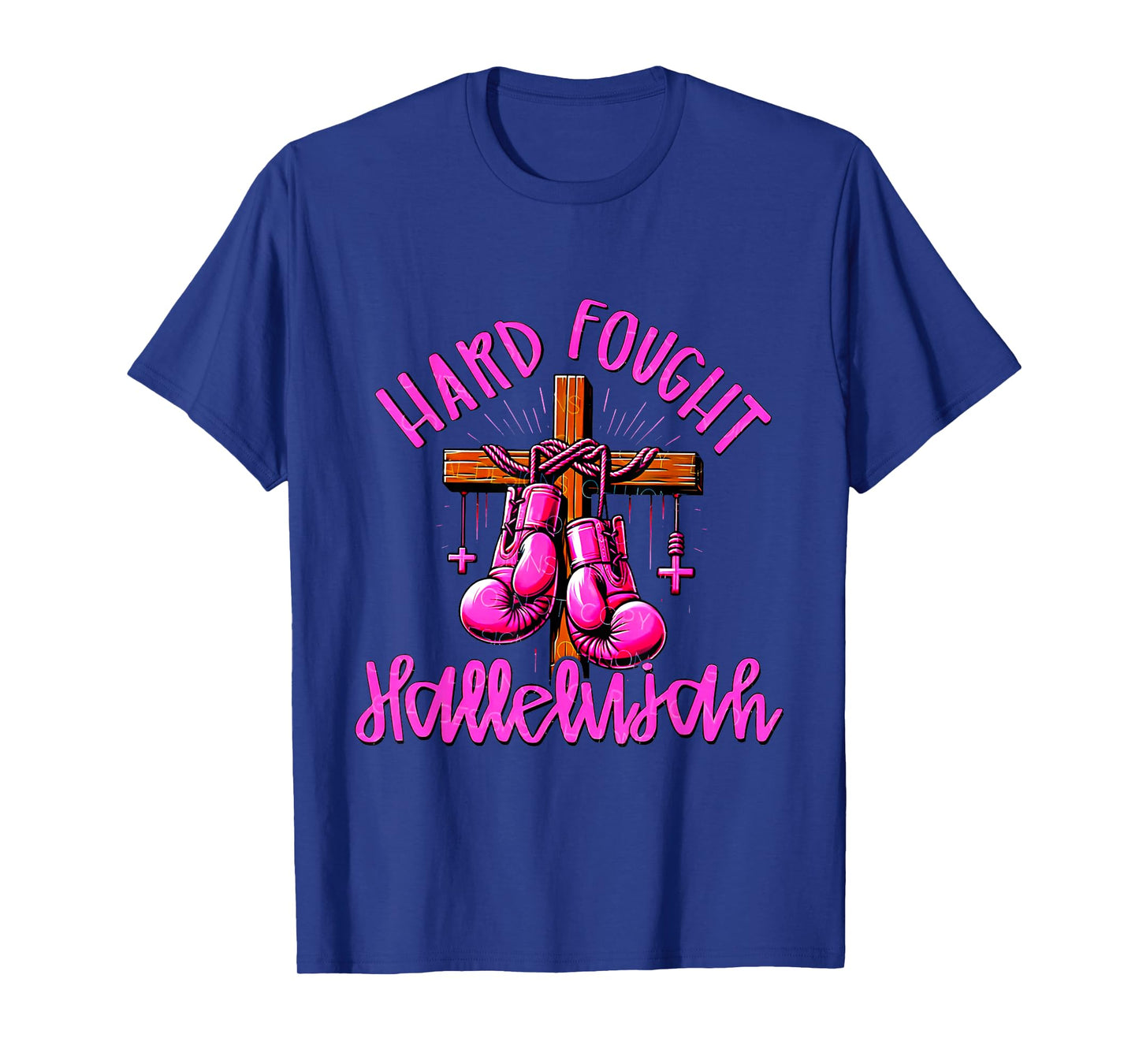 Hard Fought Hallelujah Jesus Cross T-Shirt