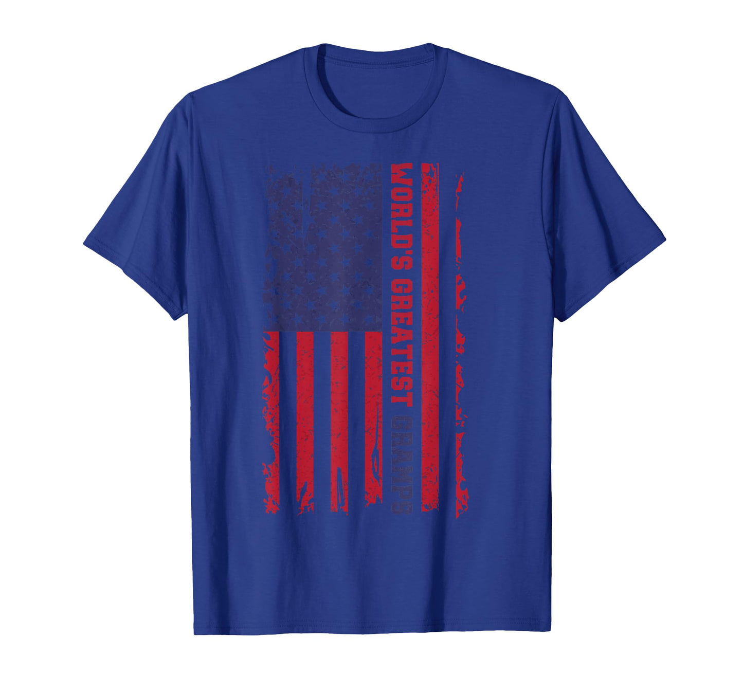 World's Greatest Gramps Vintage Father's Day Grandpa US Flag T-Shirt