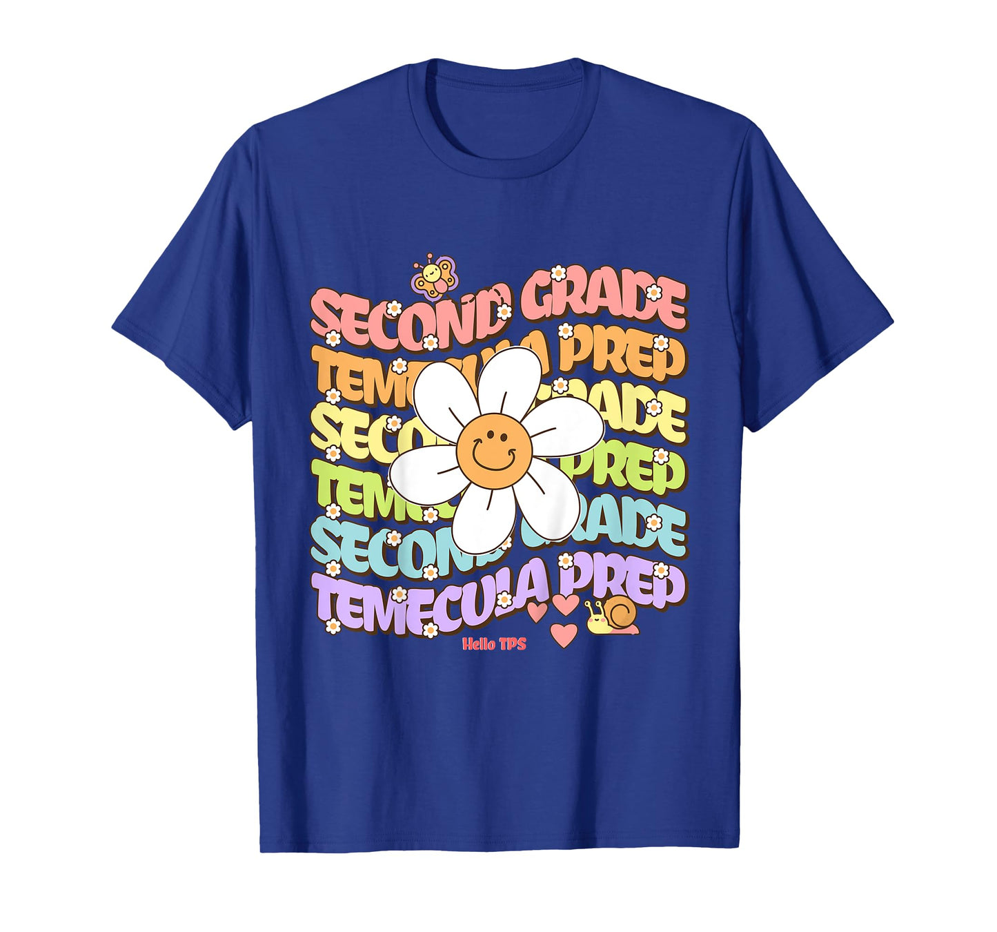 Temecula Preparatory School Second Grade Groovy Spirit TPS T-Shirt
