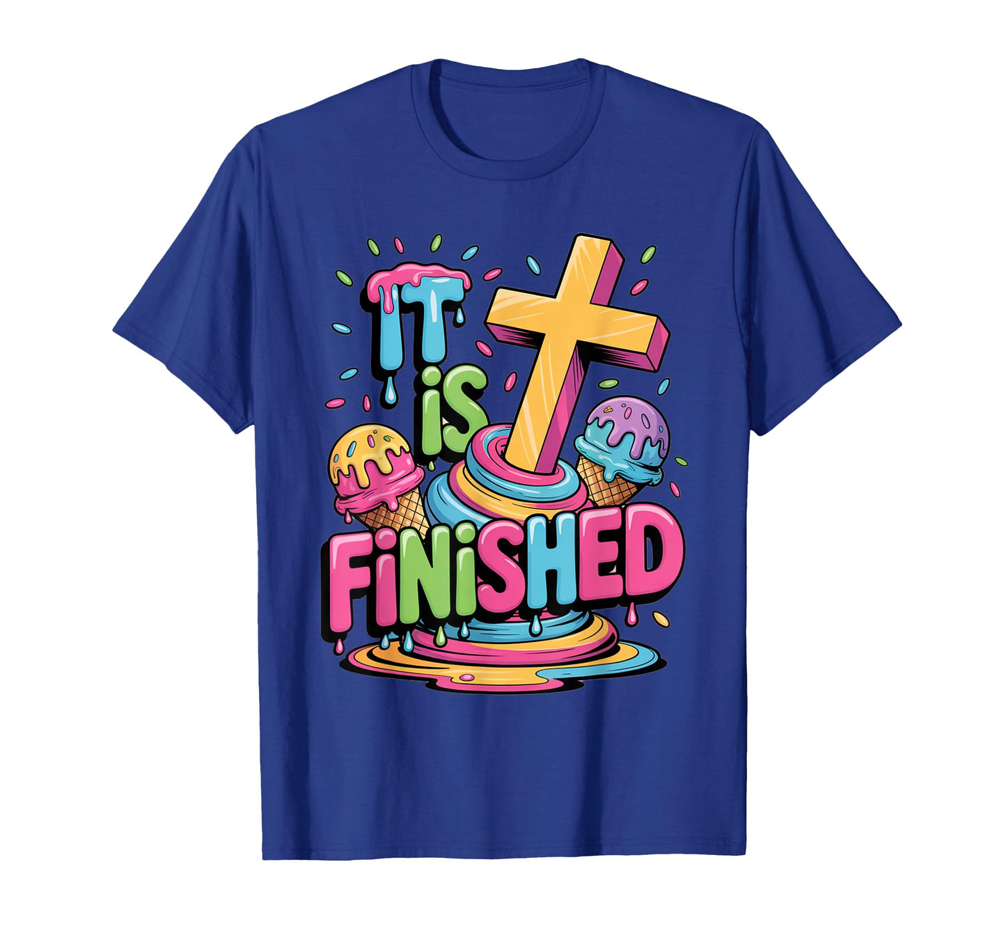 Christian Drip Kids It Is Finished Religious Faith Clothing T-Shirt