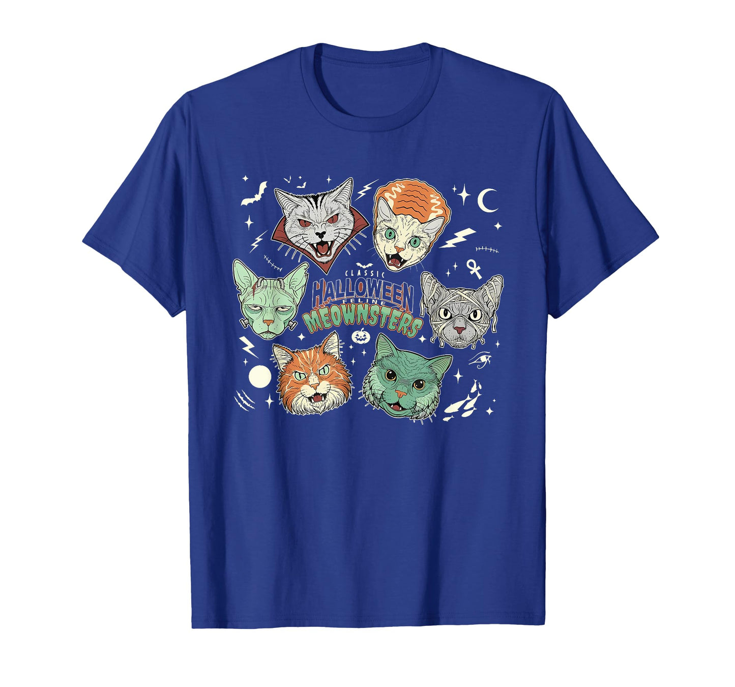 Classic Halloween Feline meownsters T-Shirt