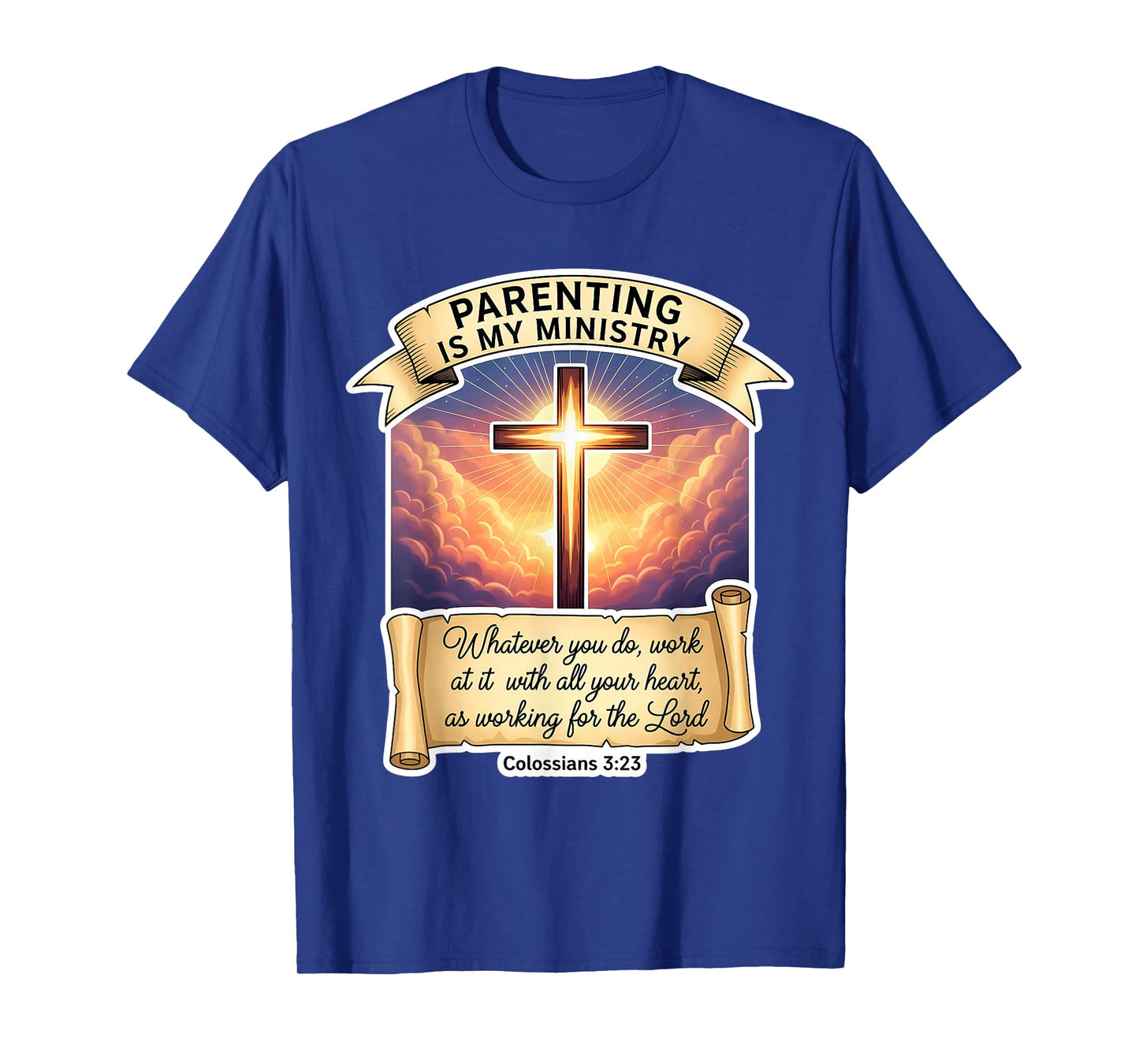 Christian Parenting is My Ministry Father's Day Dad Papa God T-Shirt