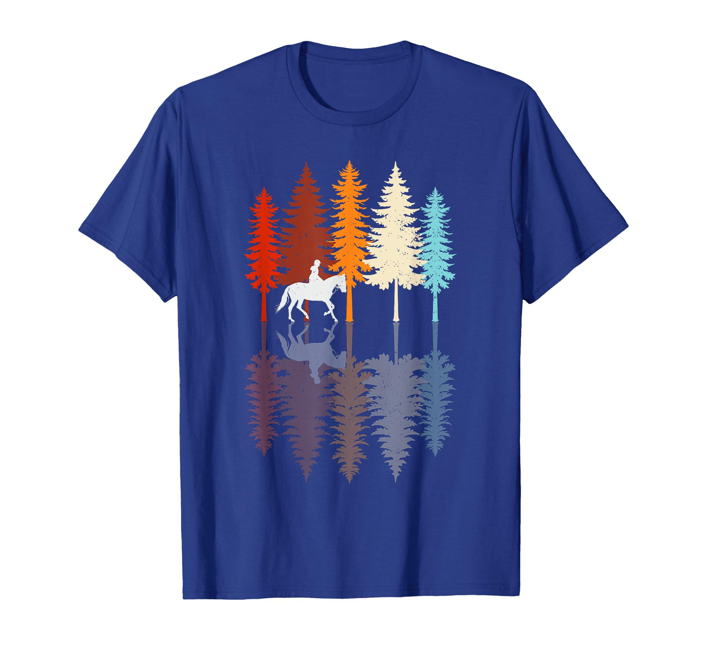 Retro Vintage Girl Horse Riding T-Shirt