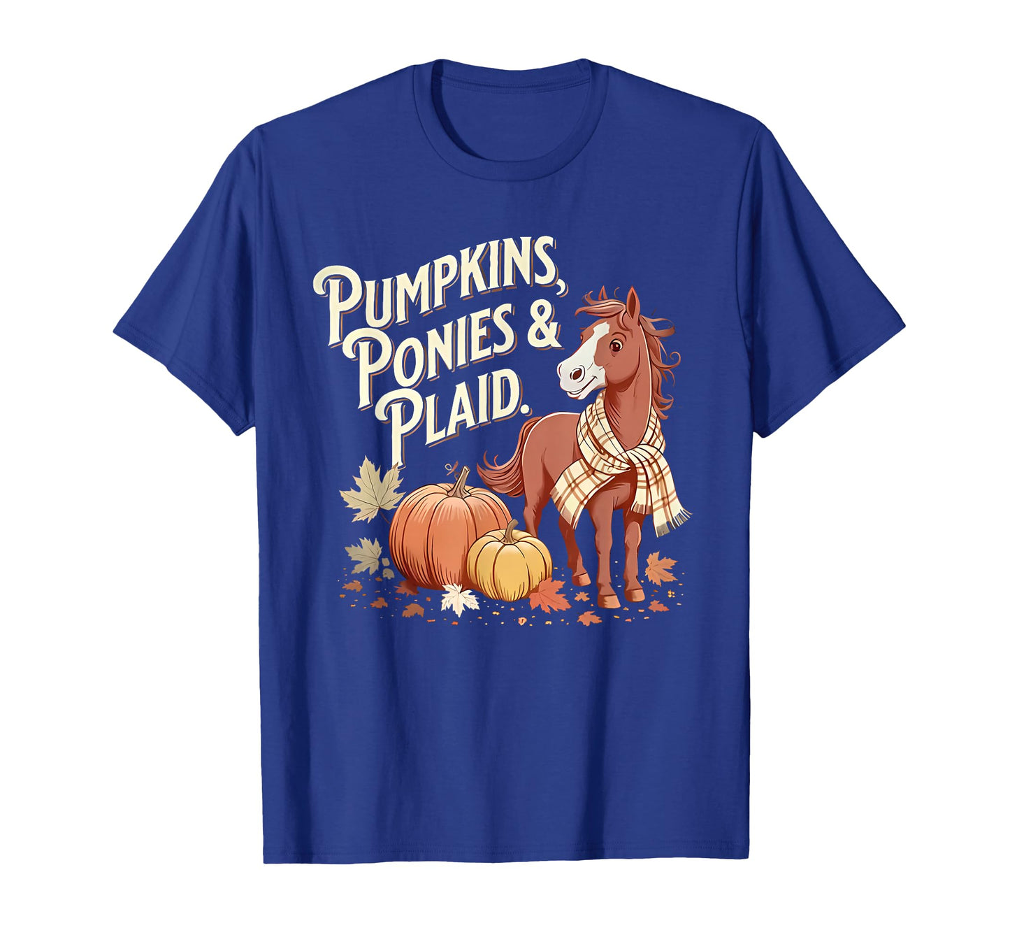 Pumpkins Ponies & Plaid T-Shirt