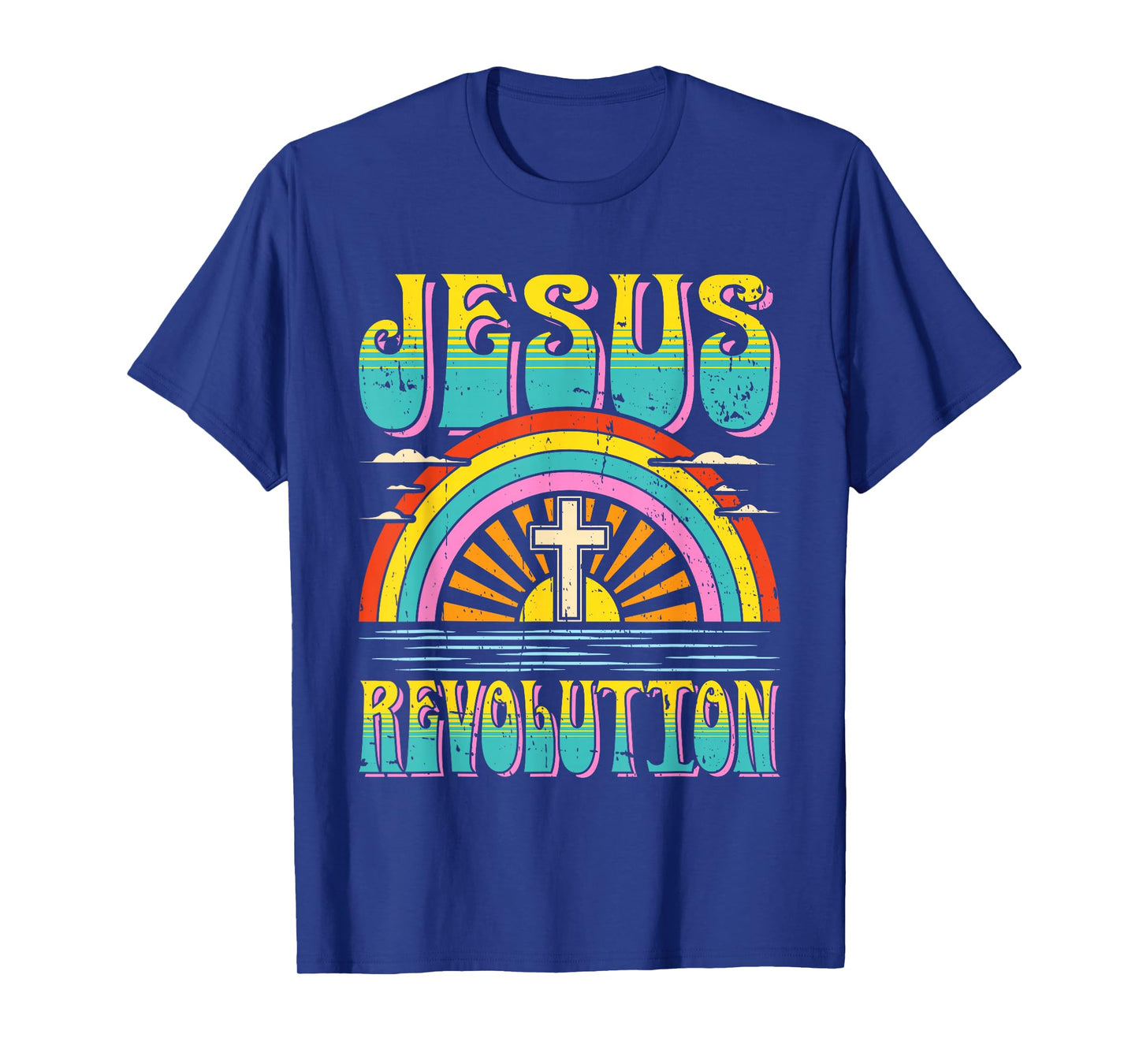 Jesus Revolution Faith Retro Groovy Christian T-Shirt