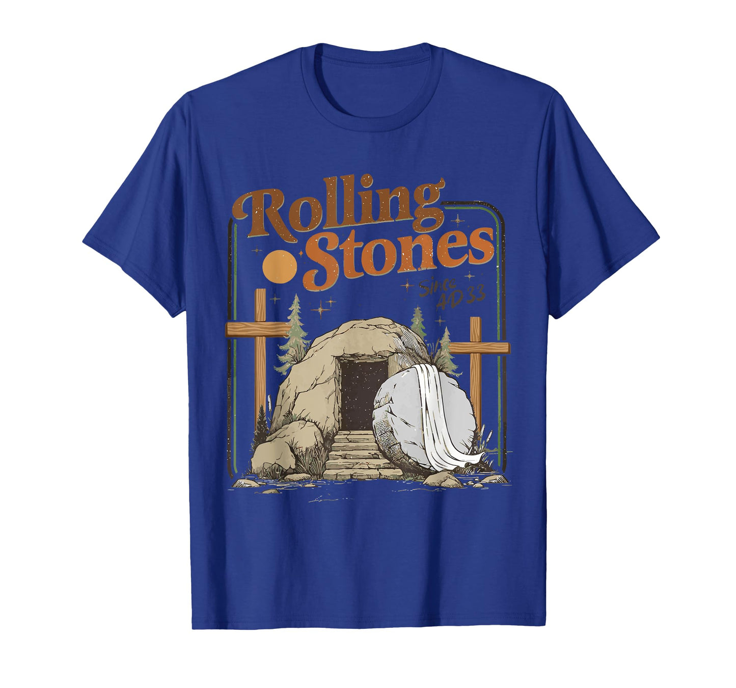 The Stone Was Rolled Away He Is Alive Retro Christian Easter T-Shirt