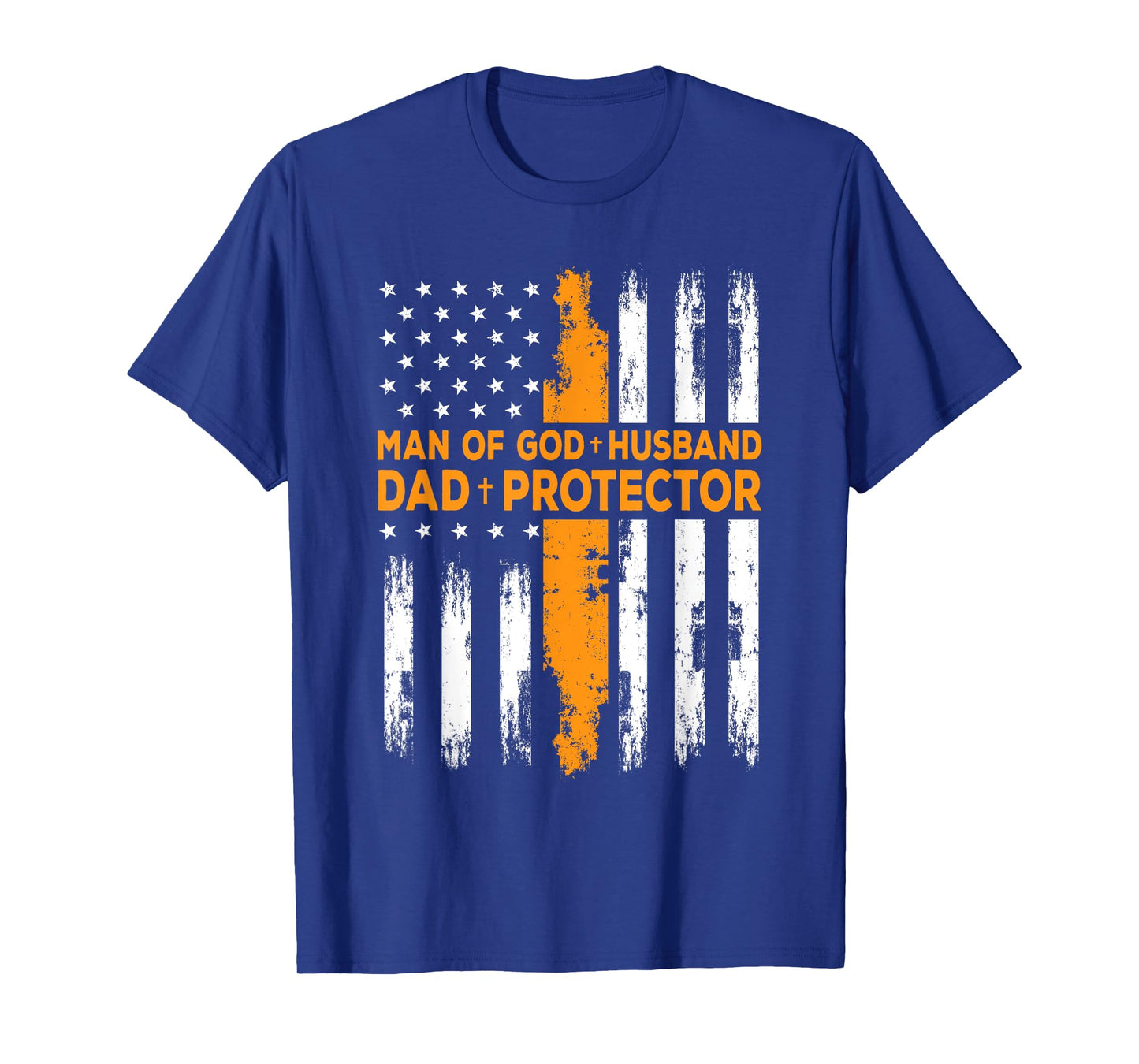 Jesus God Religious Man of God Husband Dad Protector T-Shirt