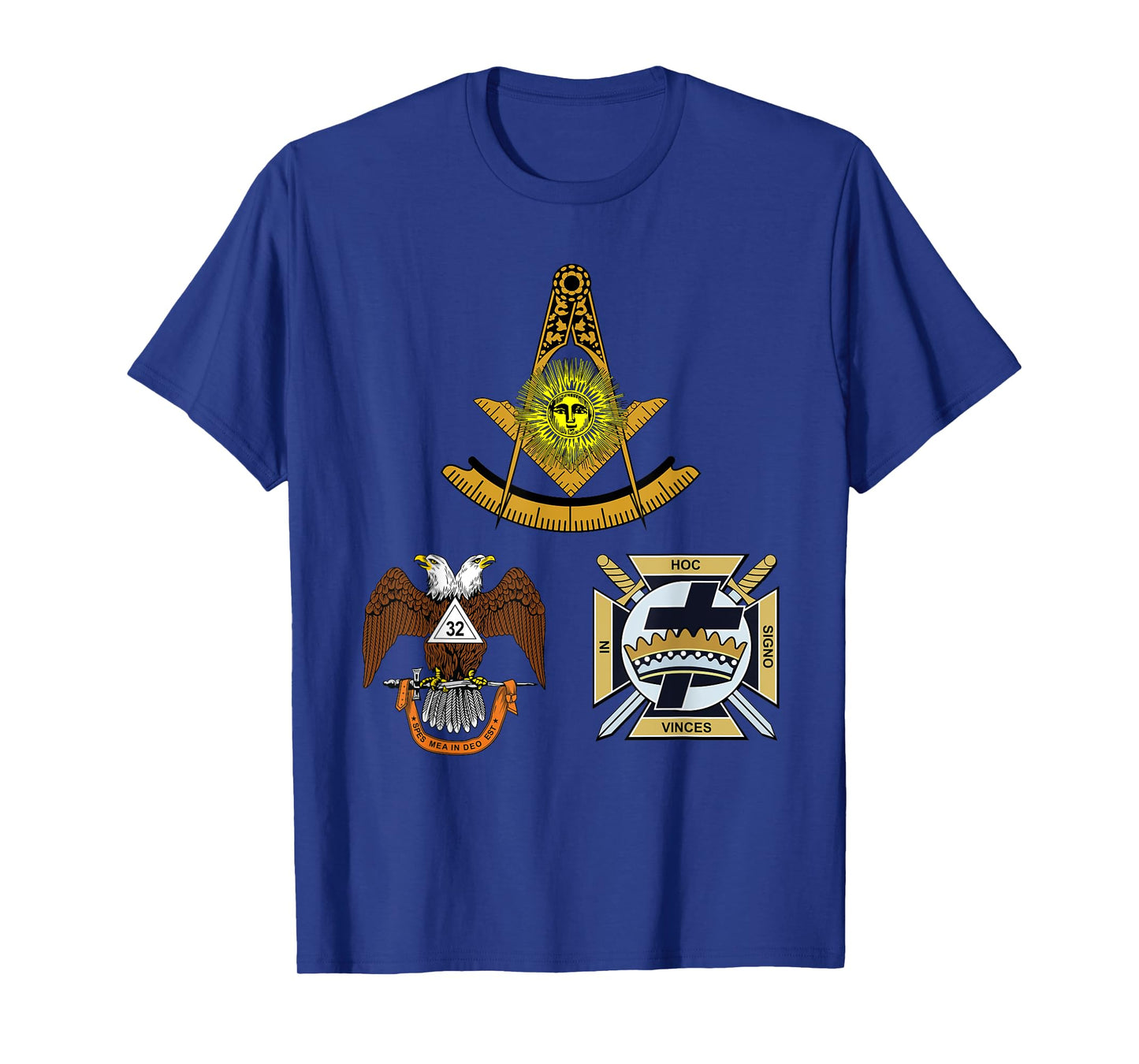 Past Master Mason 32nd Knights Templar Scottish York Rite WD T-Shirt