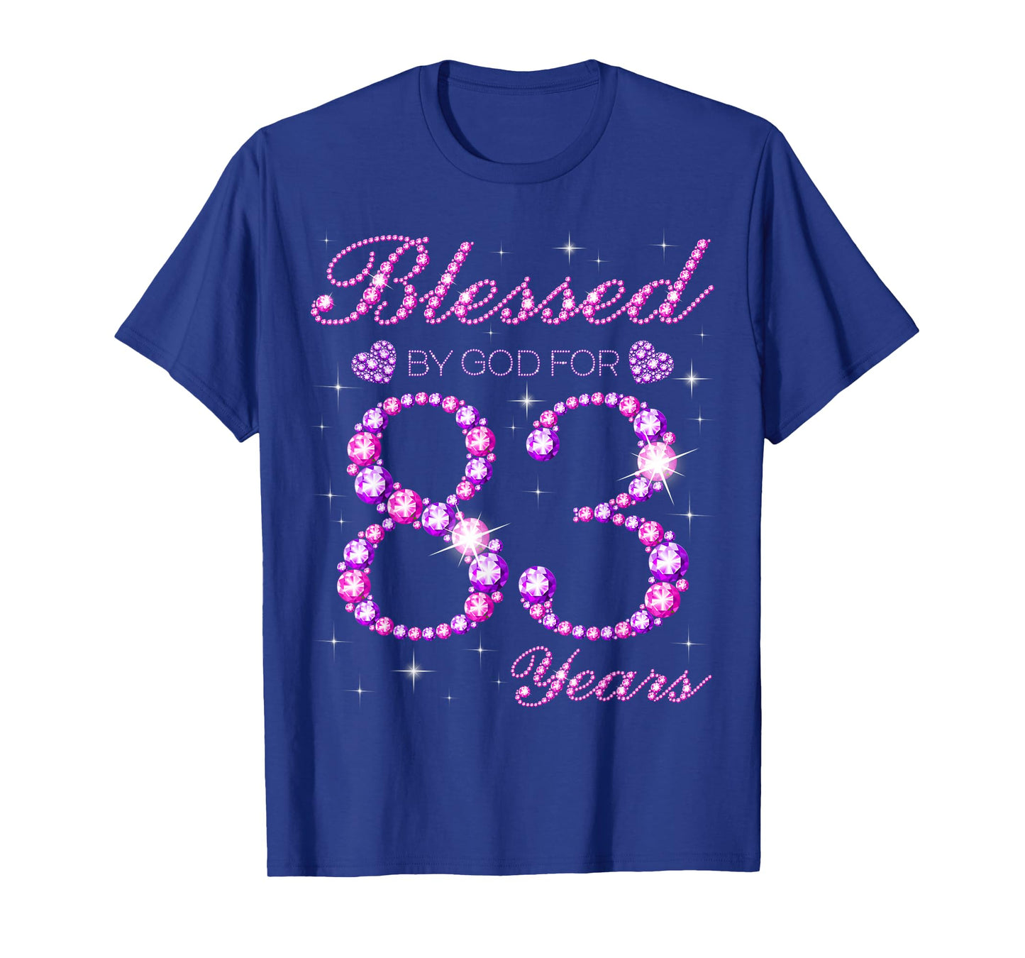 Blessed by God for 83 Years Old 83rd Birthday Party T-Shirt