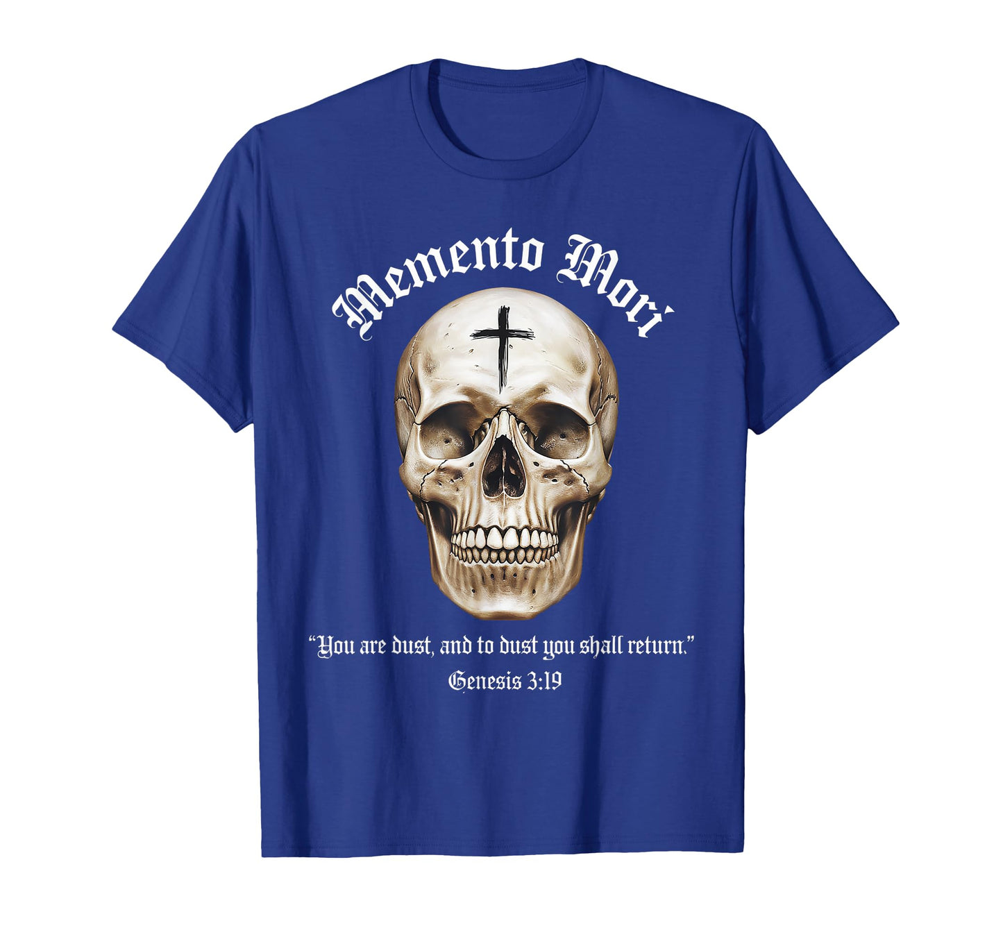 Catholic Crucifix Traditional Latin Mass Skull Memento Mori T-Shirt