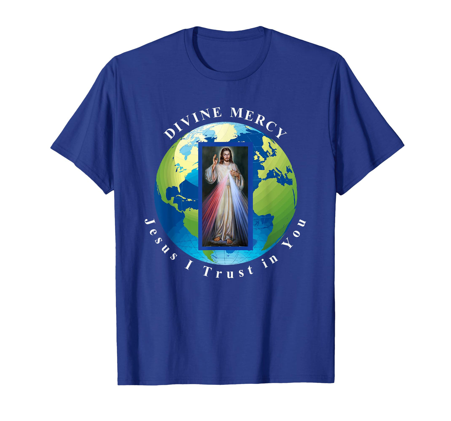 Divine Mercy World Jesus I Trust in You T-Shirt T-Shirt