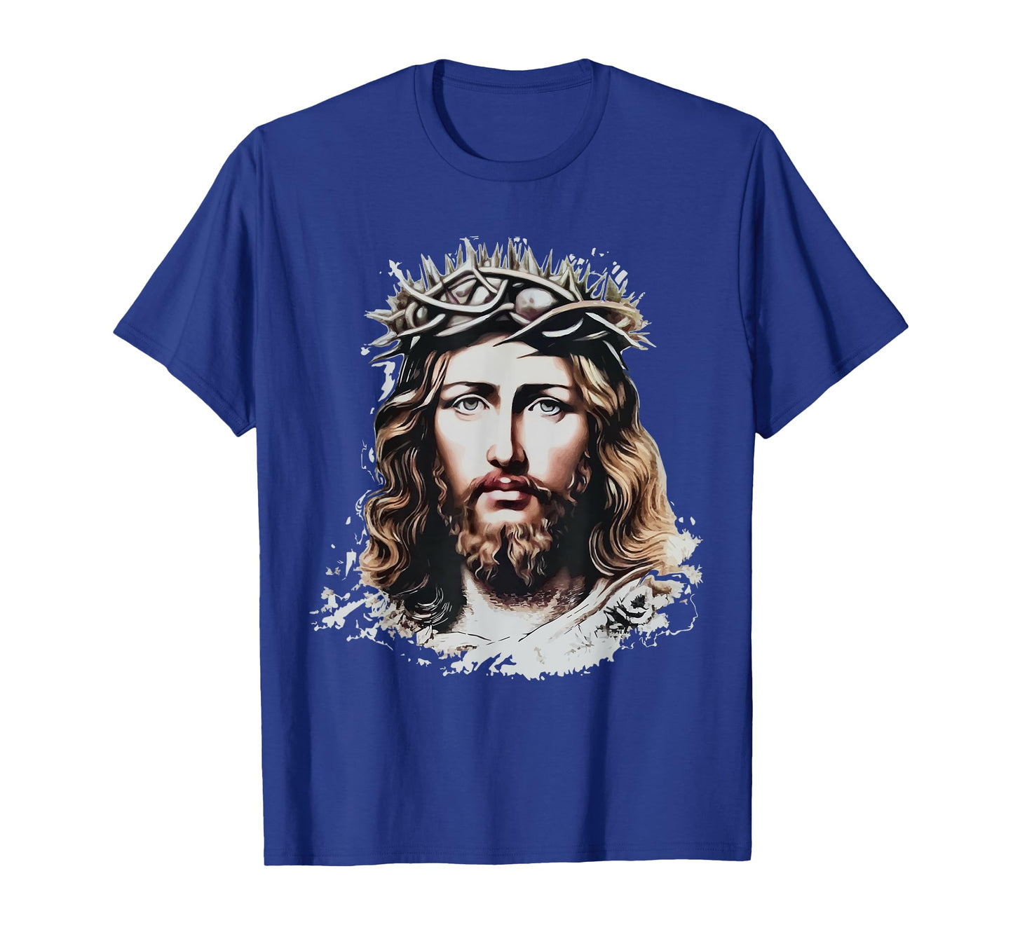 Face of Jesus Christ Crown of Thorns Catholic Faith T-Shirt