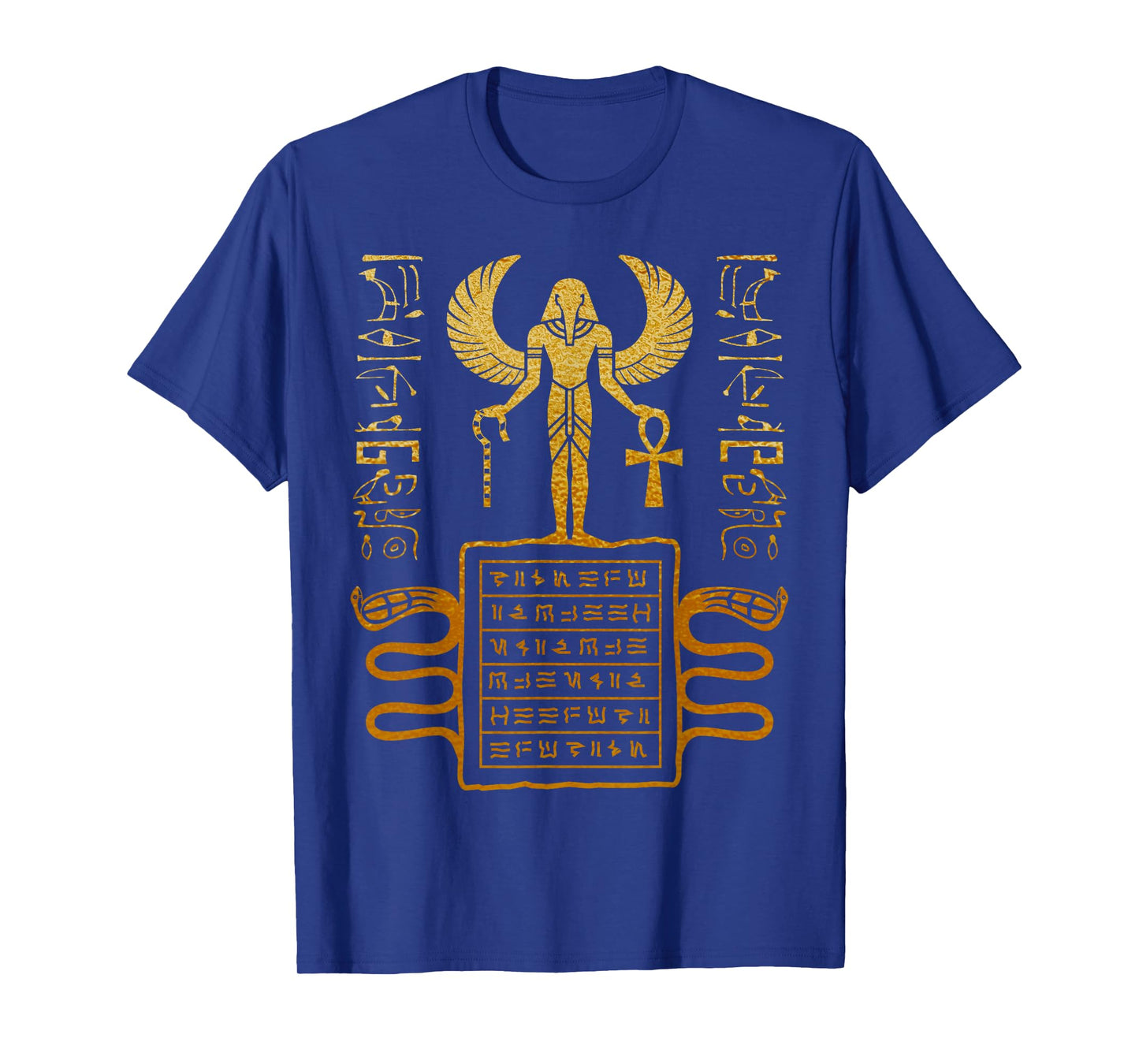 Egyptian God Ra Gold Hieroglyphics β Mythology Art T-Shirt