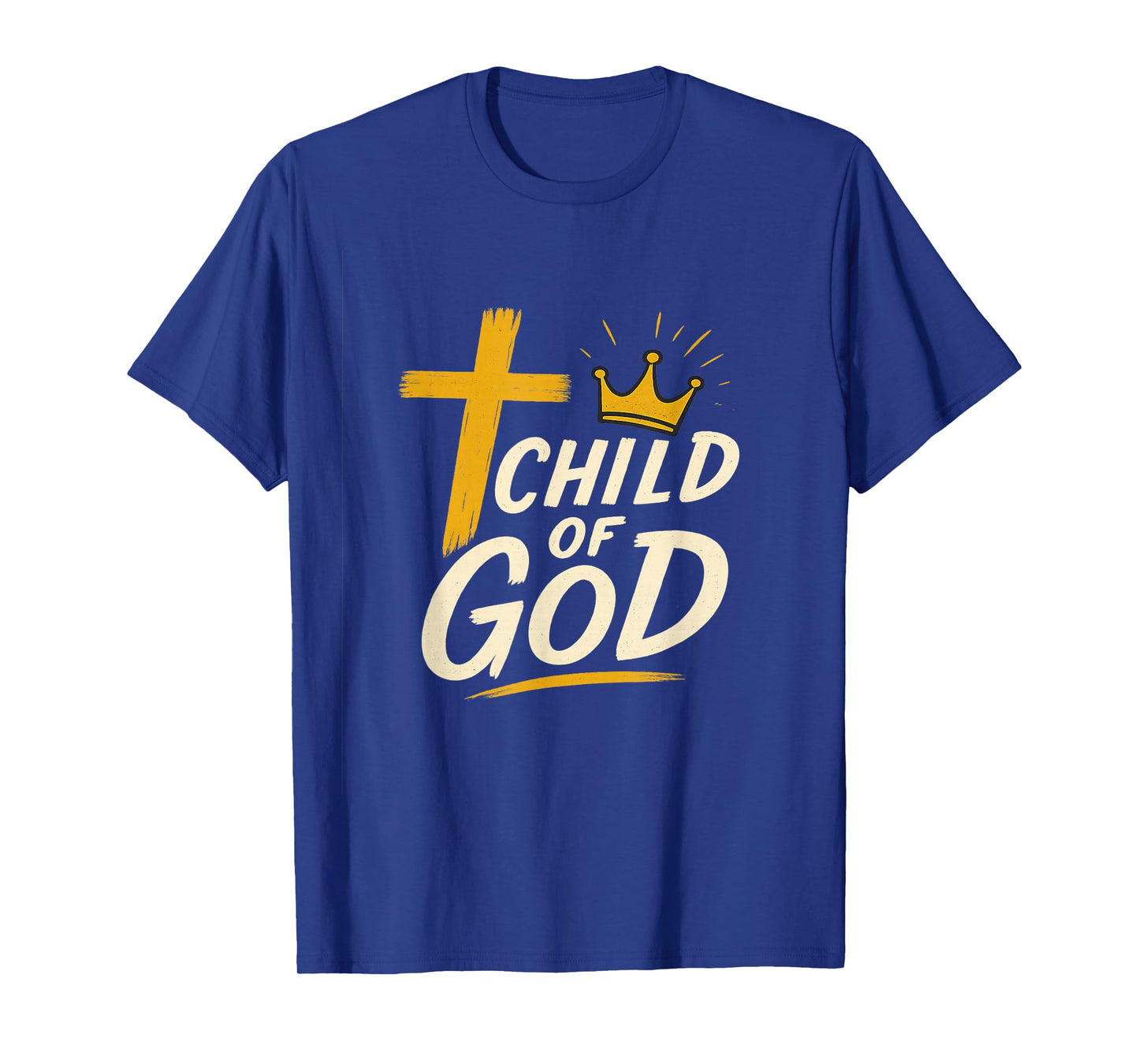 Christian Cross and Crown Graphic Tee - Child of God T-Shirt