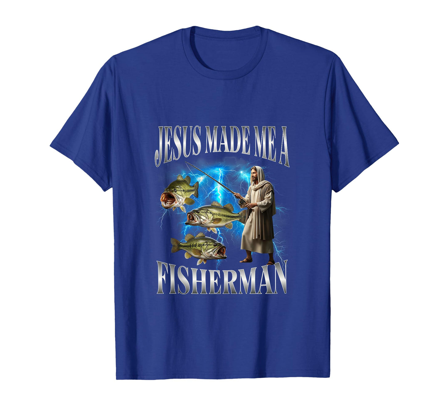 Jesus Made Me A Fisherman Christian Religion Fishing Tank Top