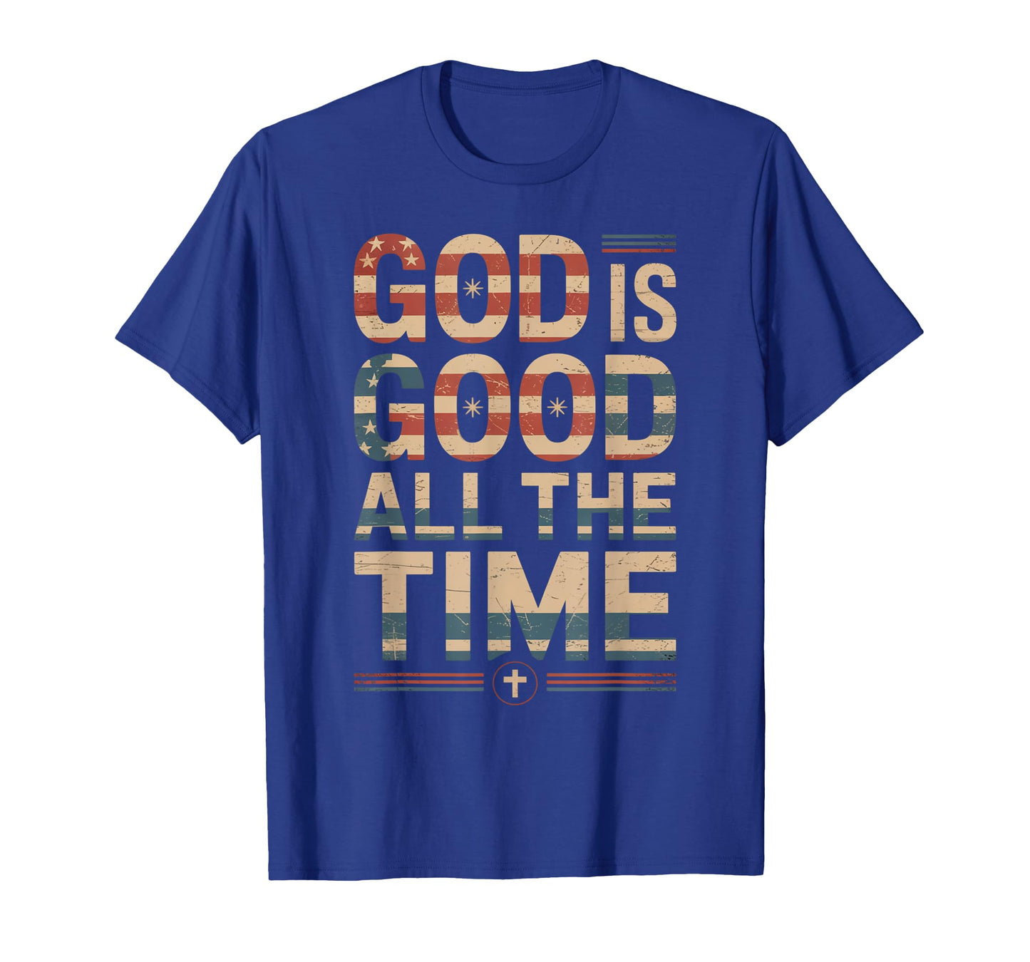 Vintage Retro Christian God is Good All The Time Jesus T-Shirt