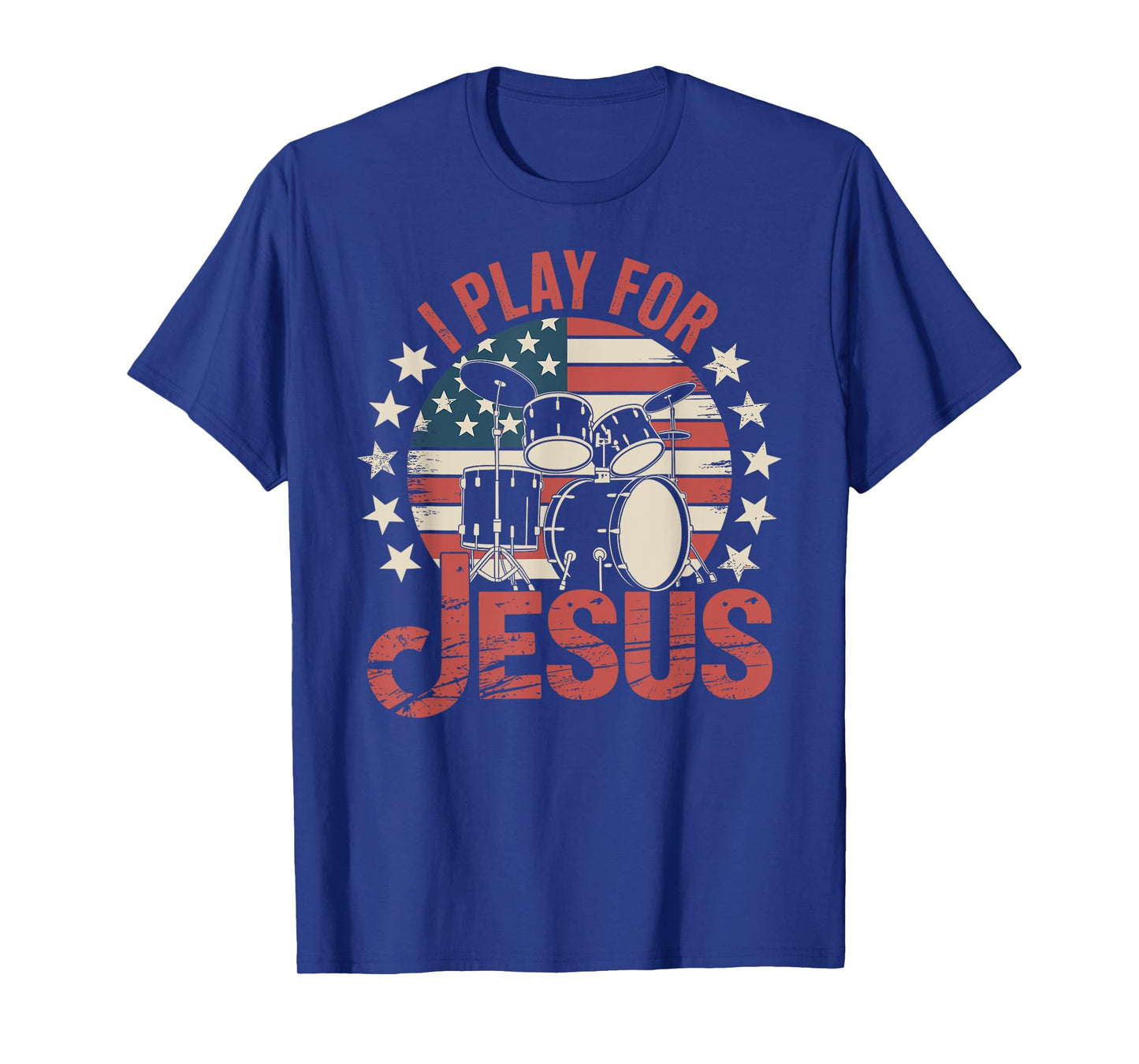 Funny Drummer Christian Faith I Play for Jesus T-Shirt
